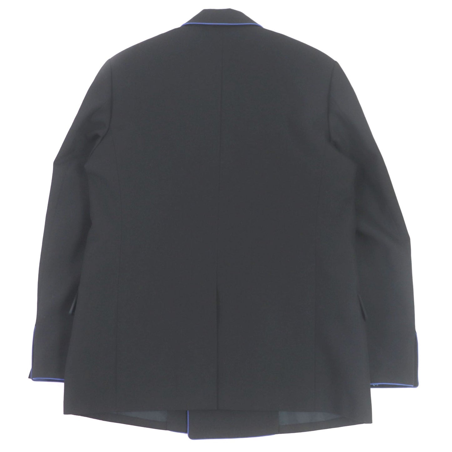 FENDI tailored jacket FJ0641 Outer: 97% wool, Outer: 3% polyester, Lining: 100% cupra black Double-breasted Gabardine Blazer mens 48