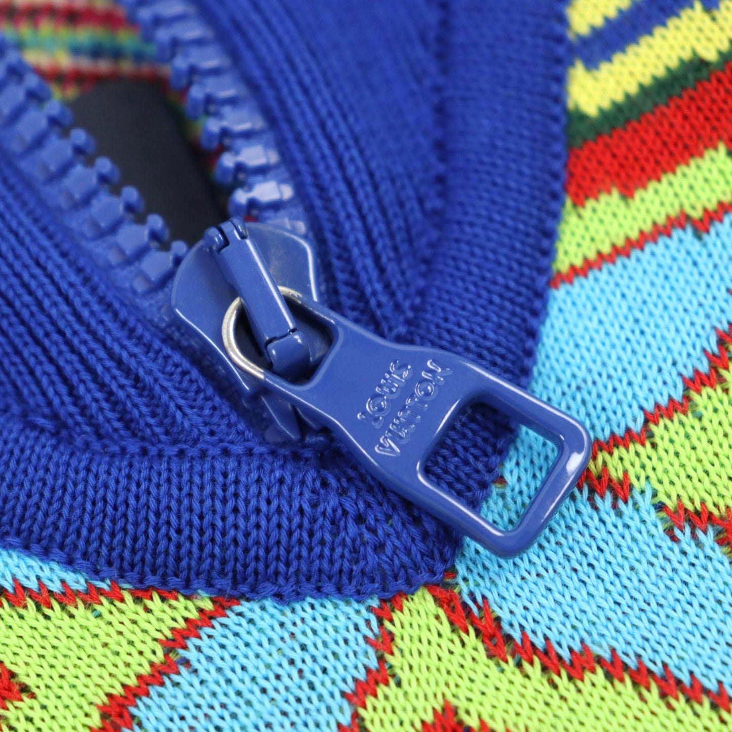 LOUIS VUITTON knit HKN79W Outer material: 97% cotton, Outer material: 2% nylon, Outer material: 1% polyurethane Multicolor All-over Pattern mens S