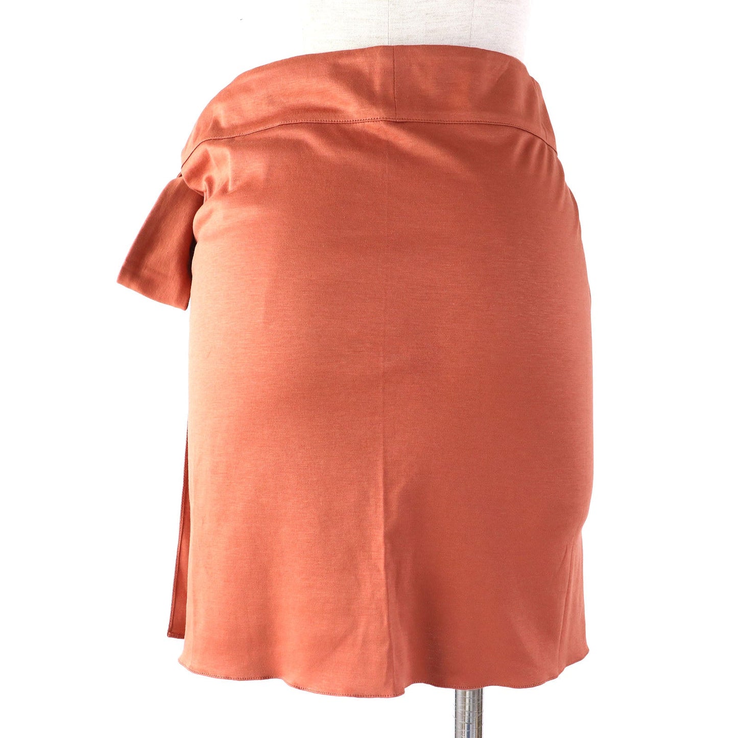HERMES Wrap skirt Main: 100% cotton Orange Women 34