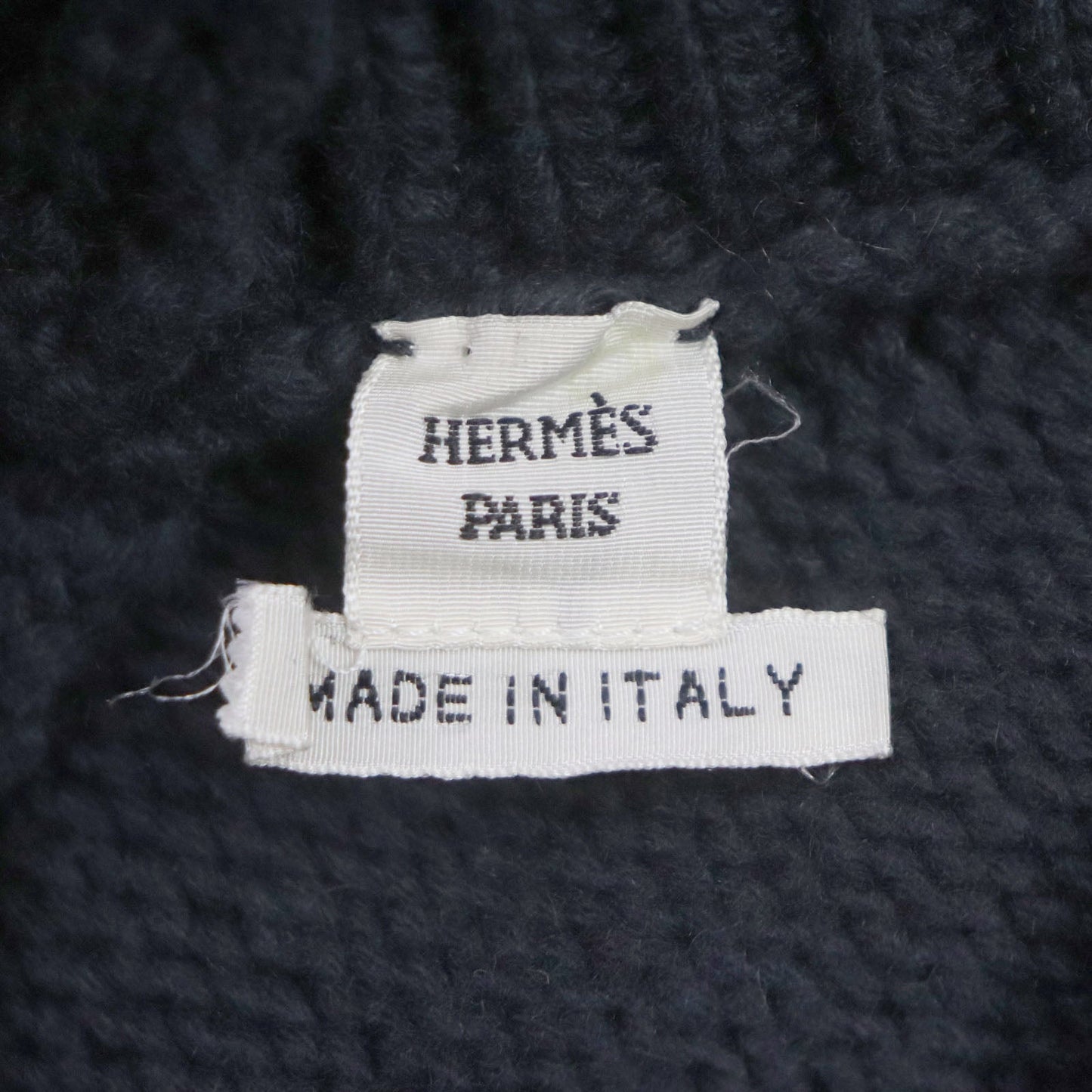 HERMES one piece Main: 100% cashmere gray Women 38