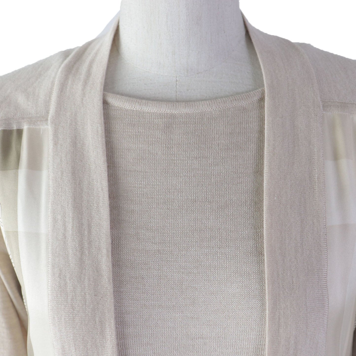 HERMES ensemble Main: 100% silk, Main: 50% silk, Main: 50% cashmere beige Napoleon Women 34