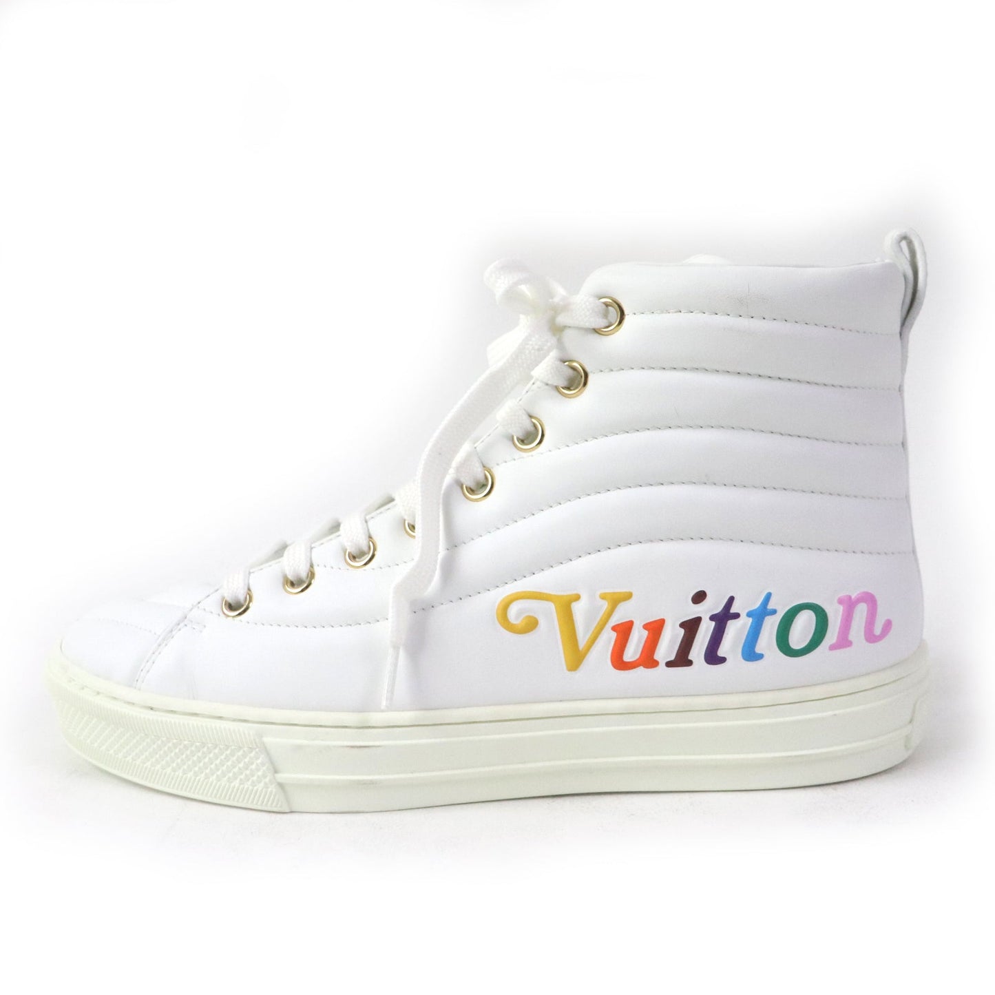 LOUIS VUITTON High cut sneakers Main: Leather white Stellar Line Women 36