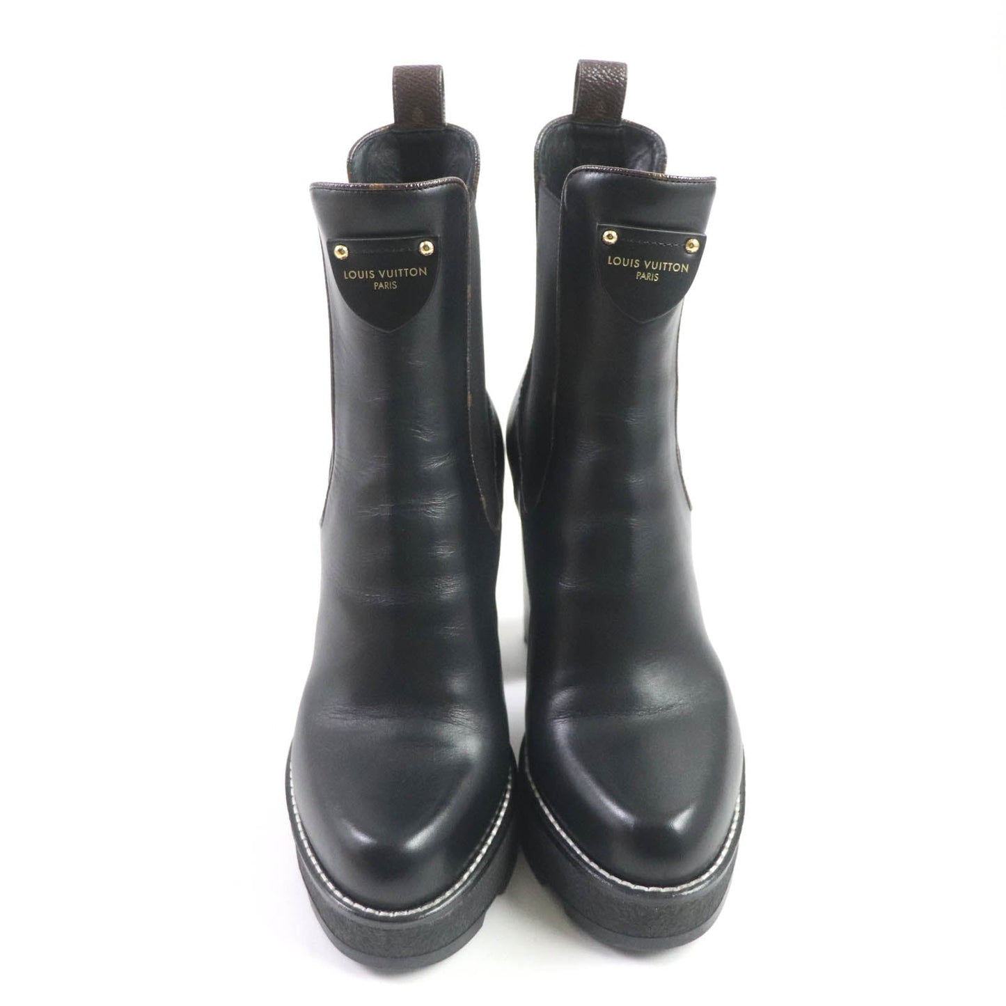 LOUIS VUITTON short boots 1AABB7 Main: Leather black Bobur Line Ankle Boots Women 38