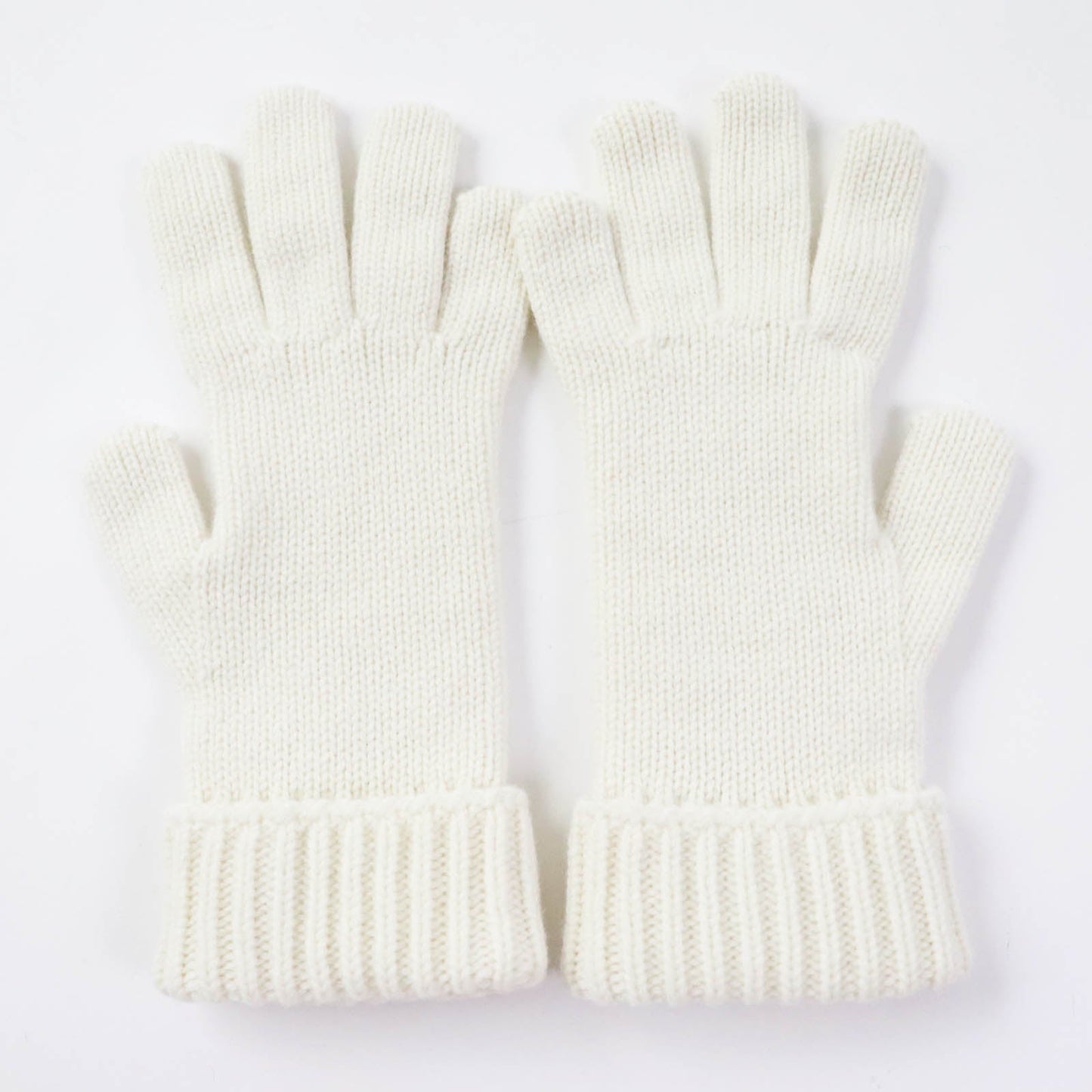 GUCCI gloves 788503 Main: 85% wool, Main: 15% cashmere, Part: leather Ivory Women M