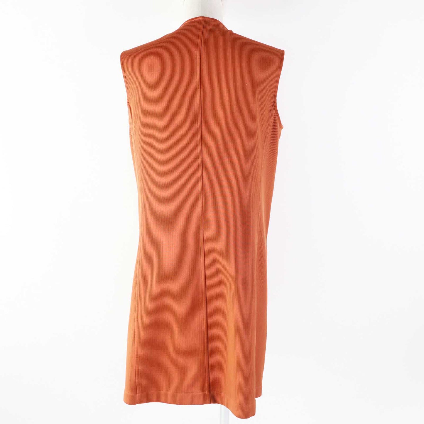 HERMES one piece 2E0527D6 Outer: 100% cotton, Lining: 100% cotton, Leather part: sheepskin terracotta Women 38