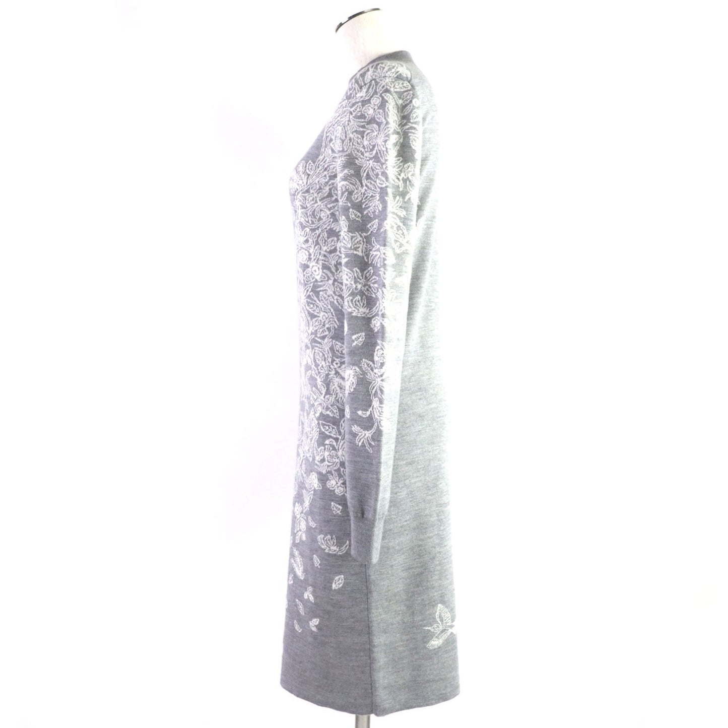 HERMES one piece Main: 46% cashmere, 46% silk, 8% nylon gray Jungle love Women 34