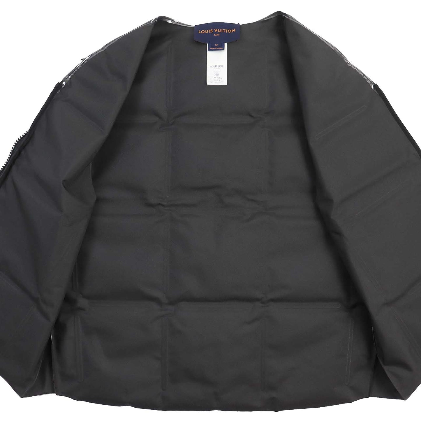 LOUIS VUITTON Vest HKG75W Outer: 100% polyvinyl chloride; Lining: 100% polyester Dark brown type mens 52