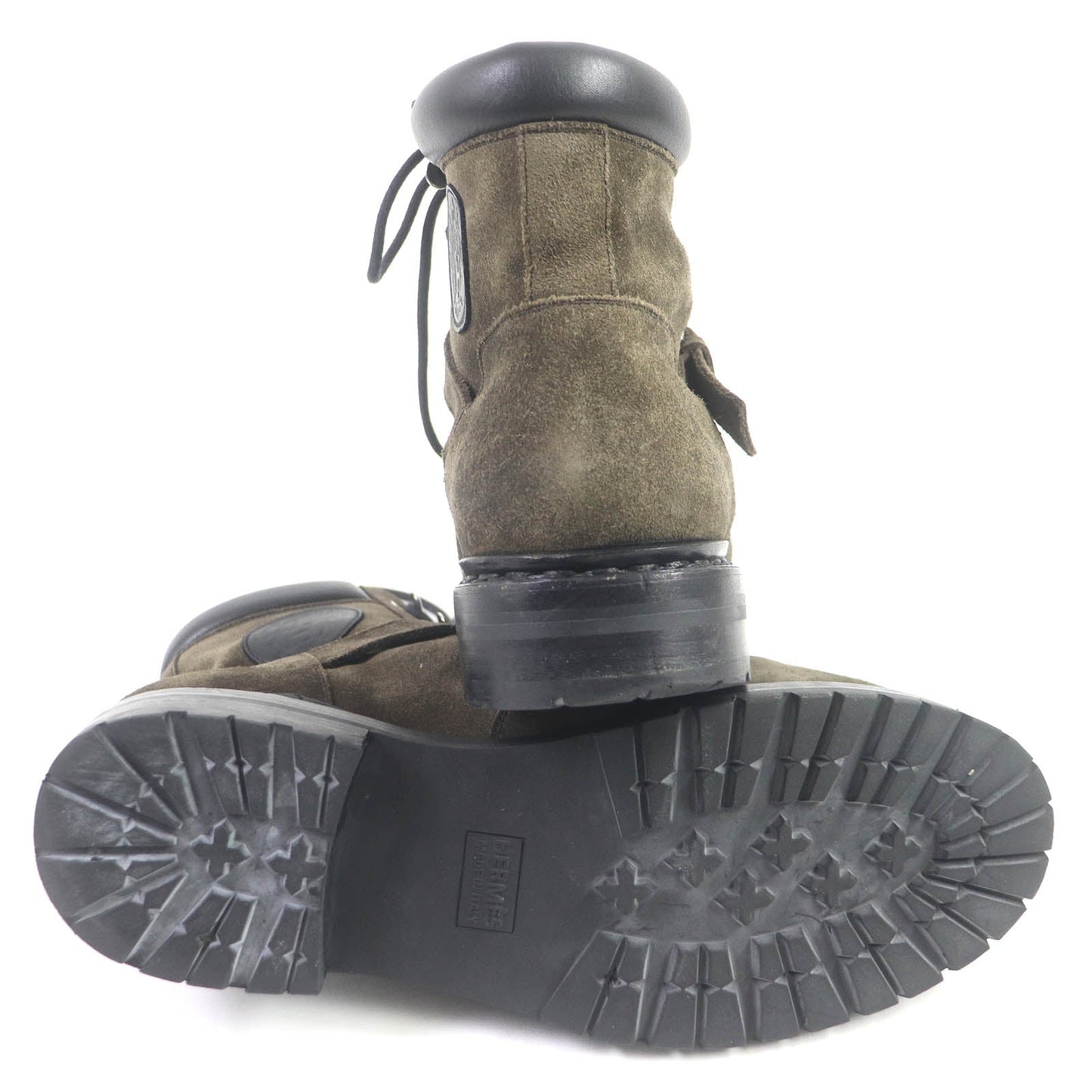 HERMES boots Main: Suede Khaki type hiking mens 40
