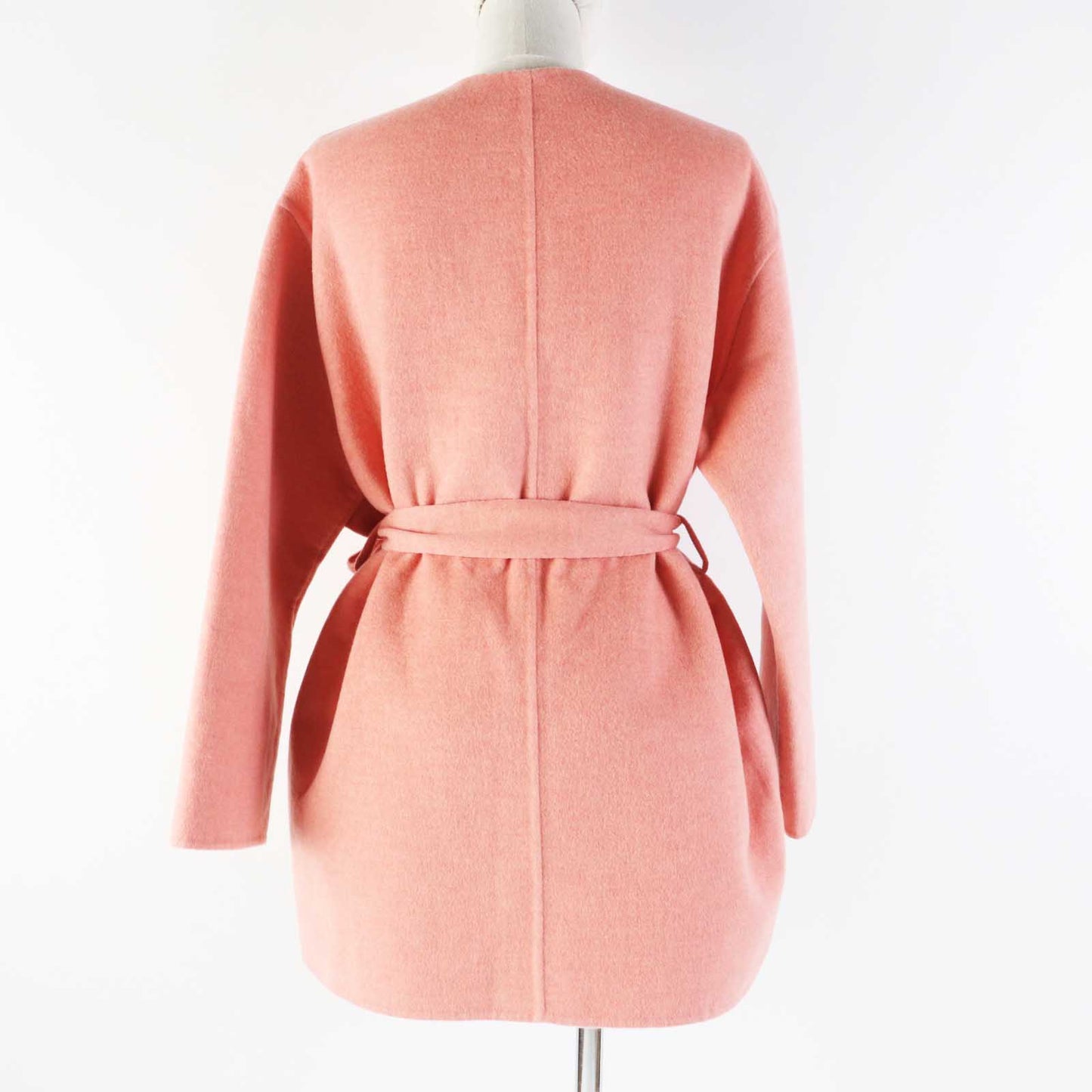 HERMES coat 2H0122DB Main: 100% cashmere pink Women 34