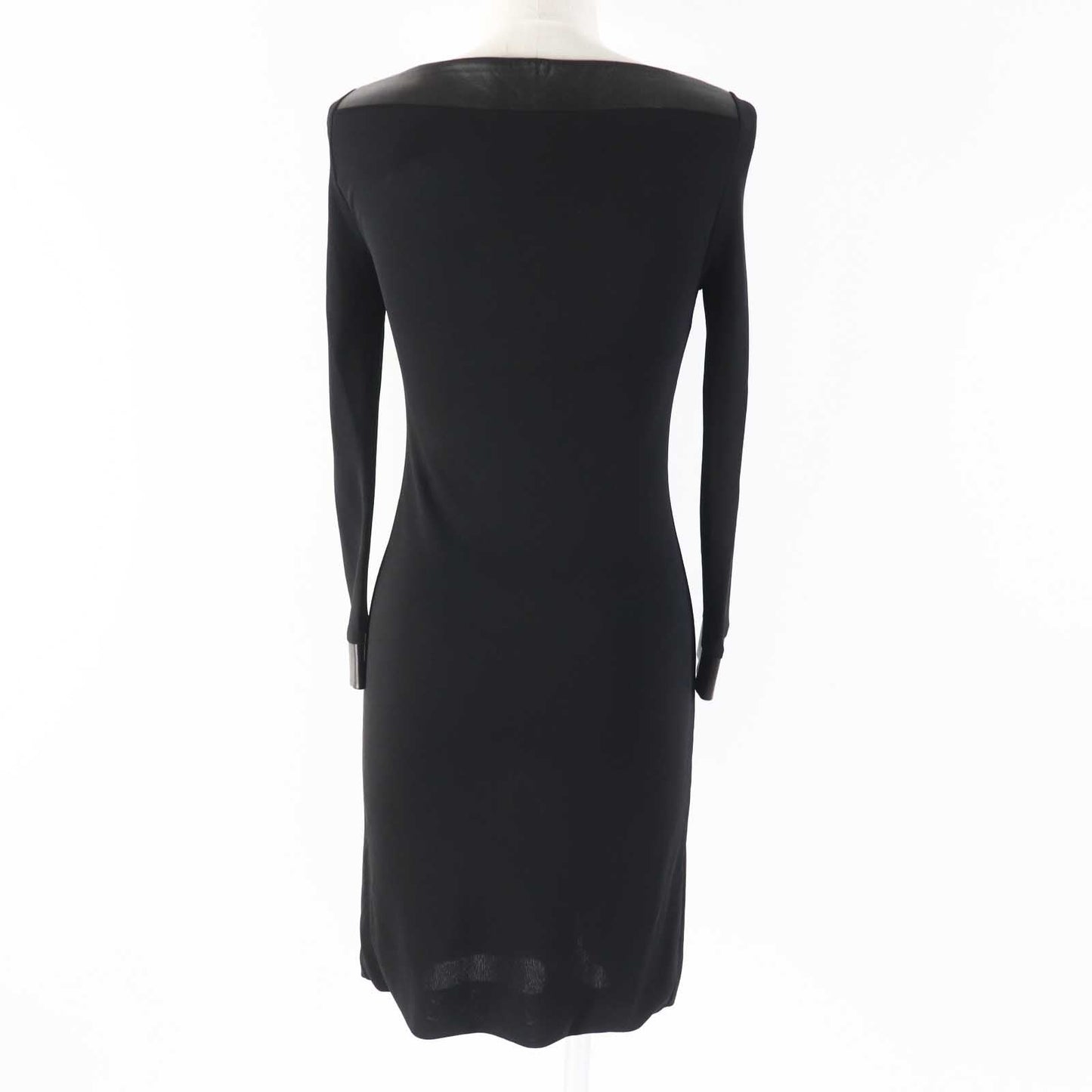 GUCCI one piece 364339 Outer: 100% rayon, Lining: 100% rayon, Leather part: Sheepskin black Women XS