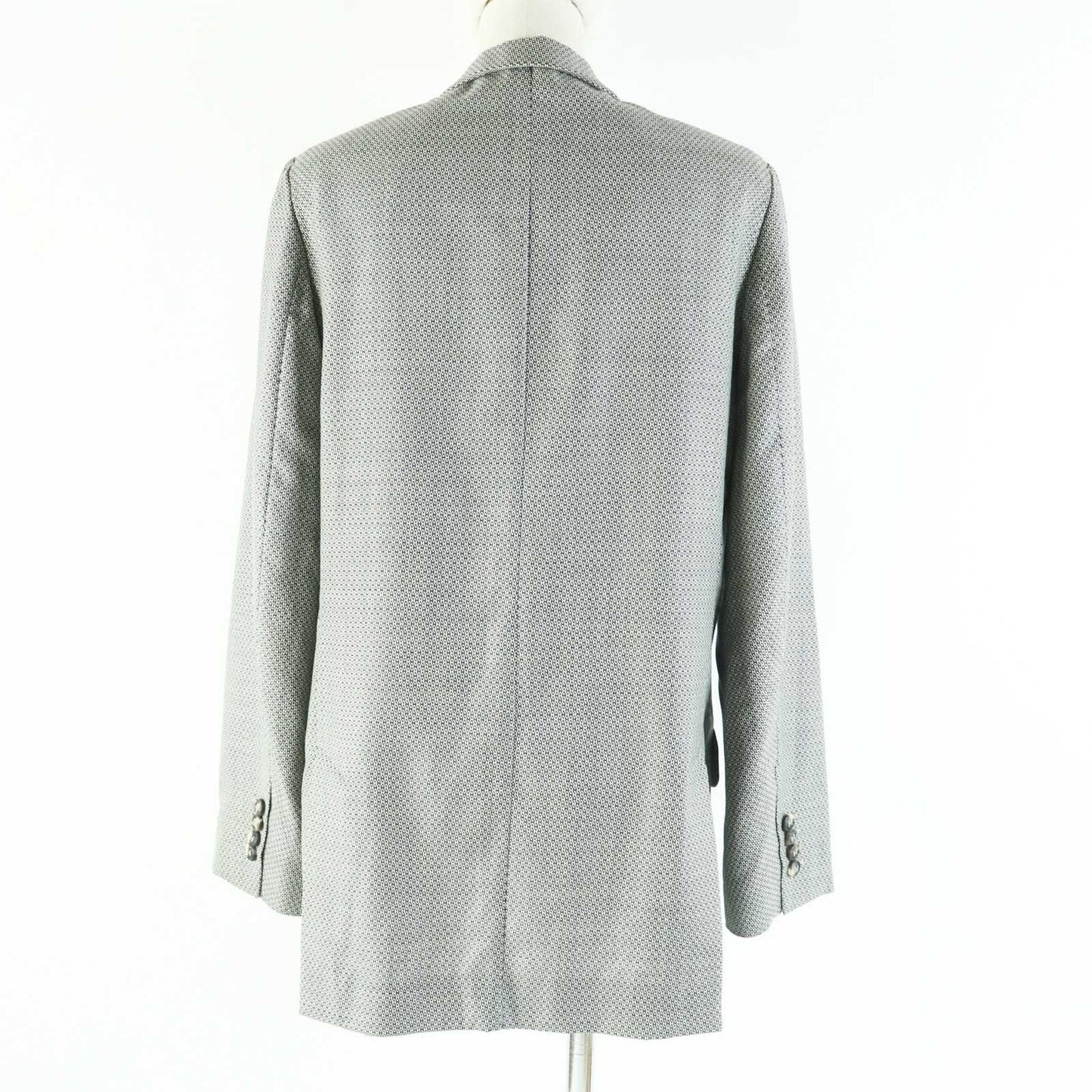 HERMES Jacket Outer: 90% wool, Outer: 10% silk, Lining: 100% silk Black beige Margiela period Women 38