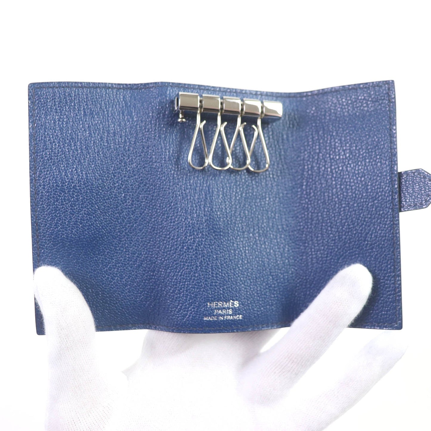 HERMES Key case Key holder Shave Brude malt Bean mens