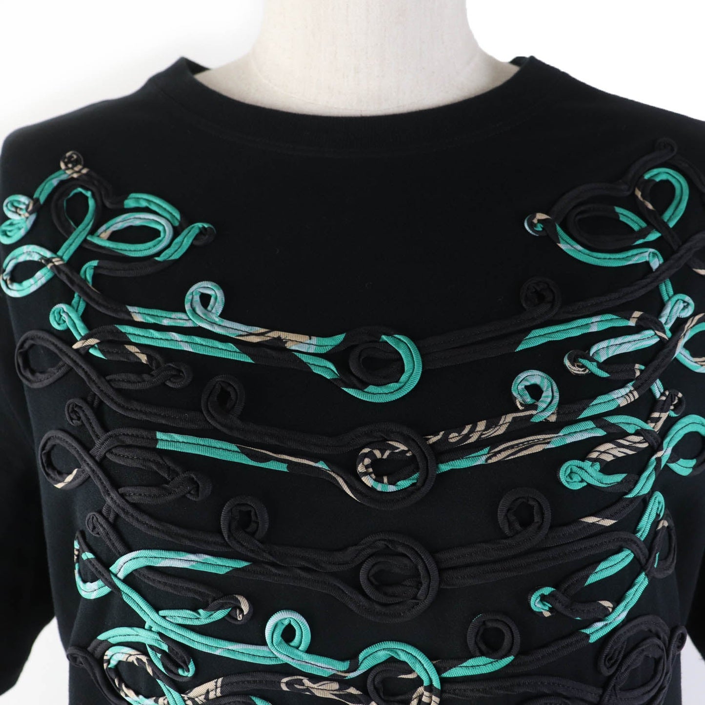 HERMES one piece Main: 100% cotton, Part: 100% cotton, Part: 100% silk black Women 34
