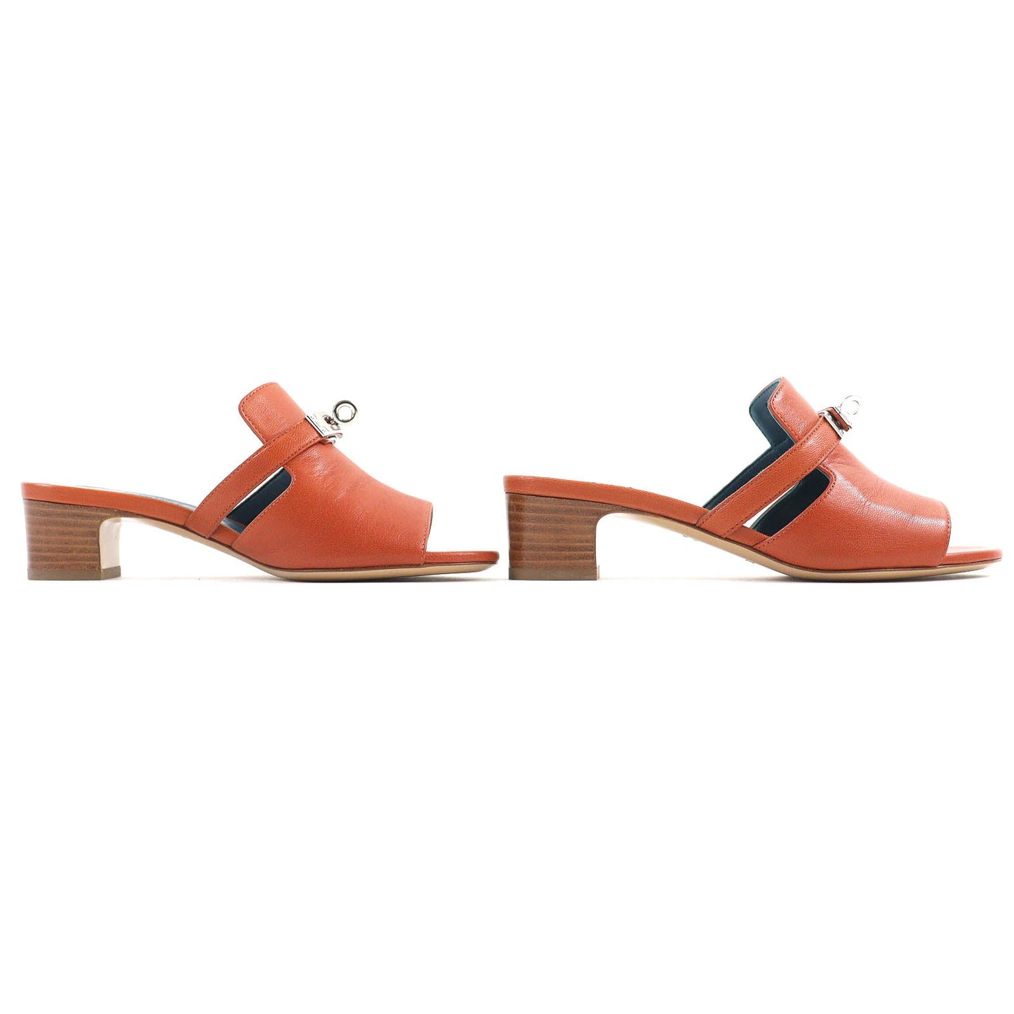 HERMES Sandals 211070Z Main: Leather Brown candy Women 36