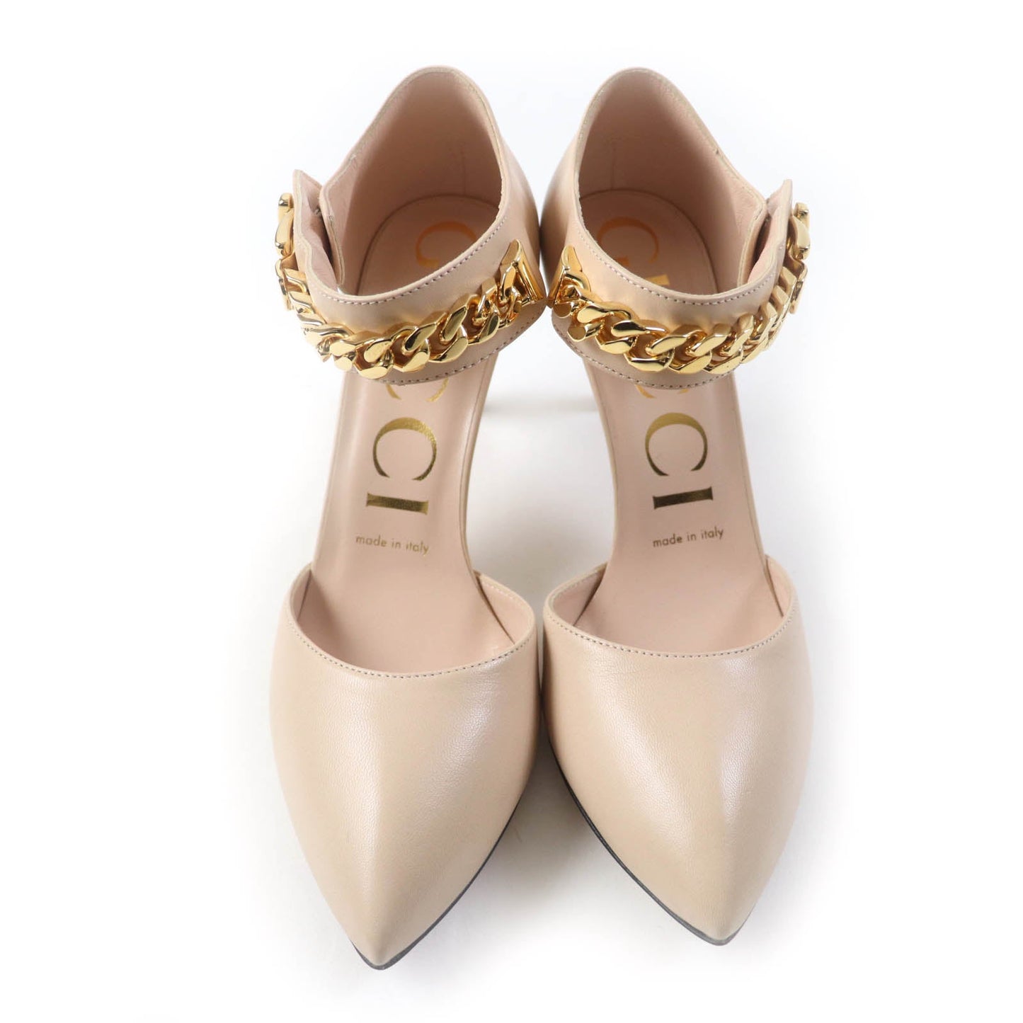 GUCCI pumps 626711 Main: Leather beige Women 36 1/2