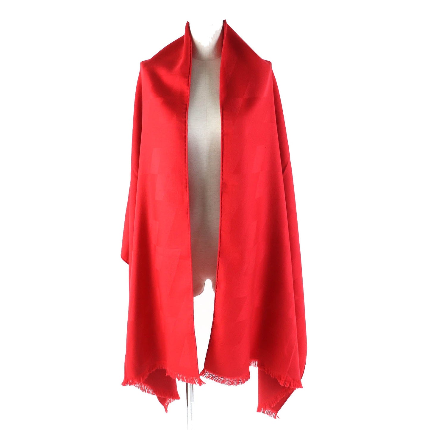 HERMES shawl 262223S Main: 85% cashmere, Main: 15% silk Red Etol Bias H Women