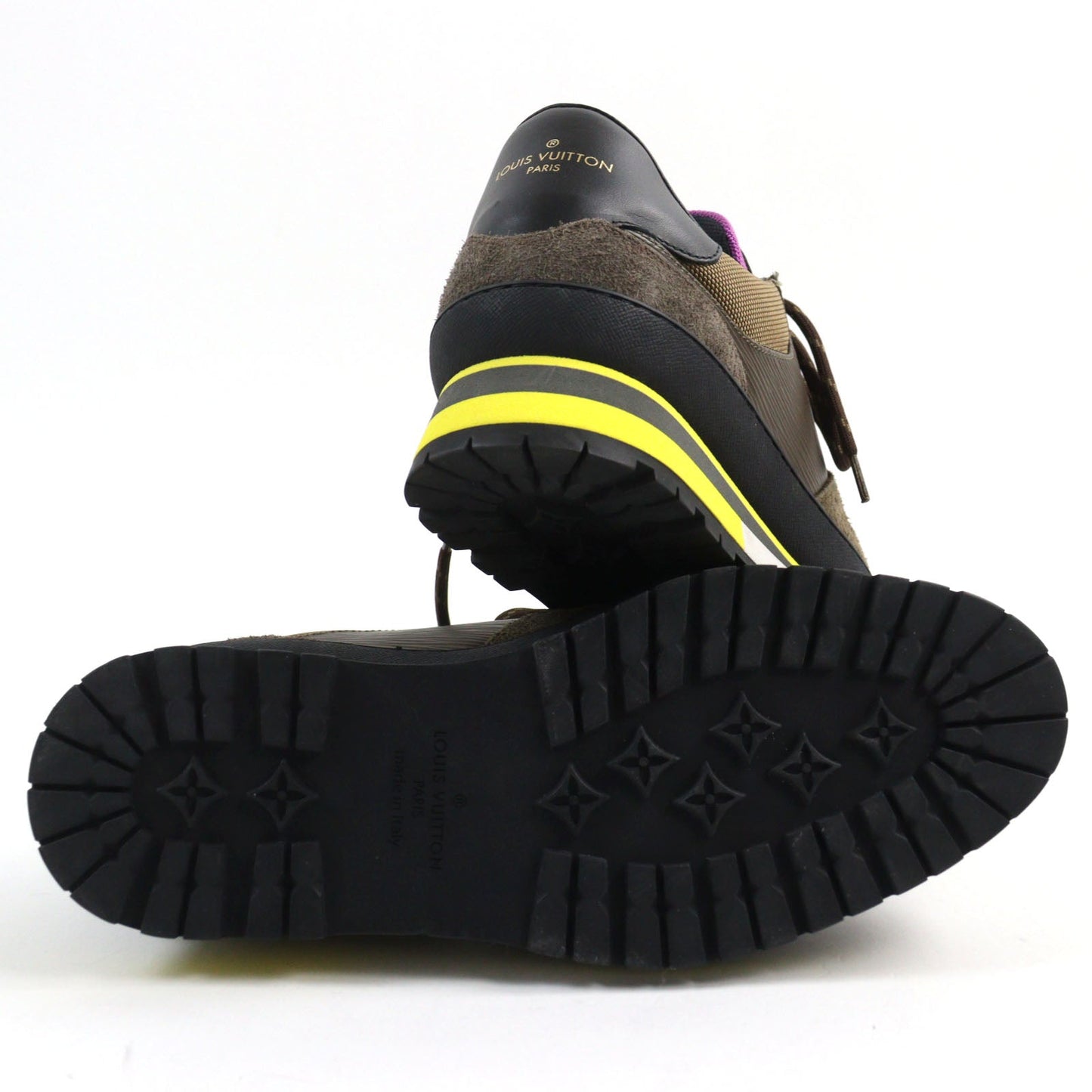 LOUIS VUITTON sneakers Main: suede leather, part: Brown type mens 6