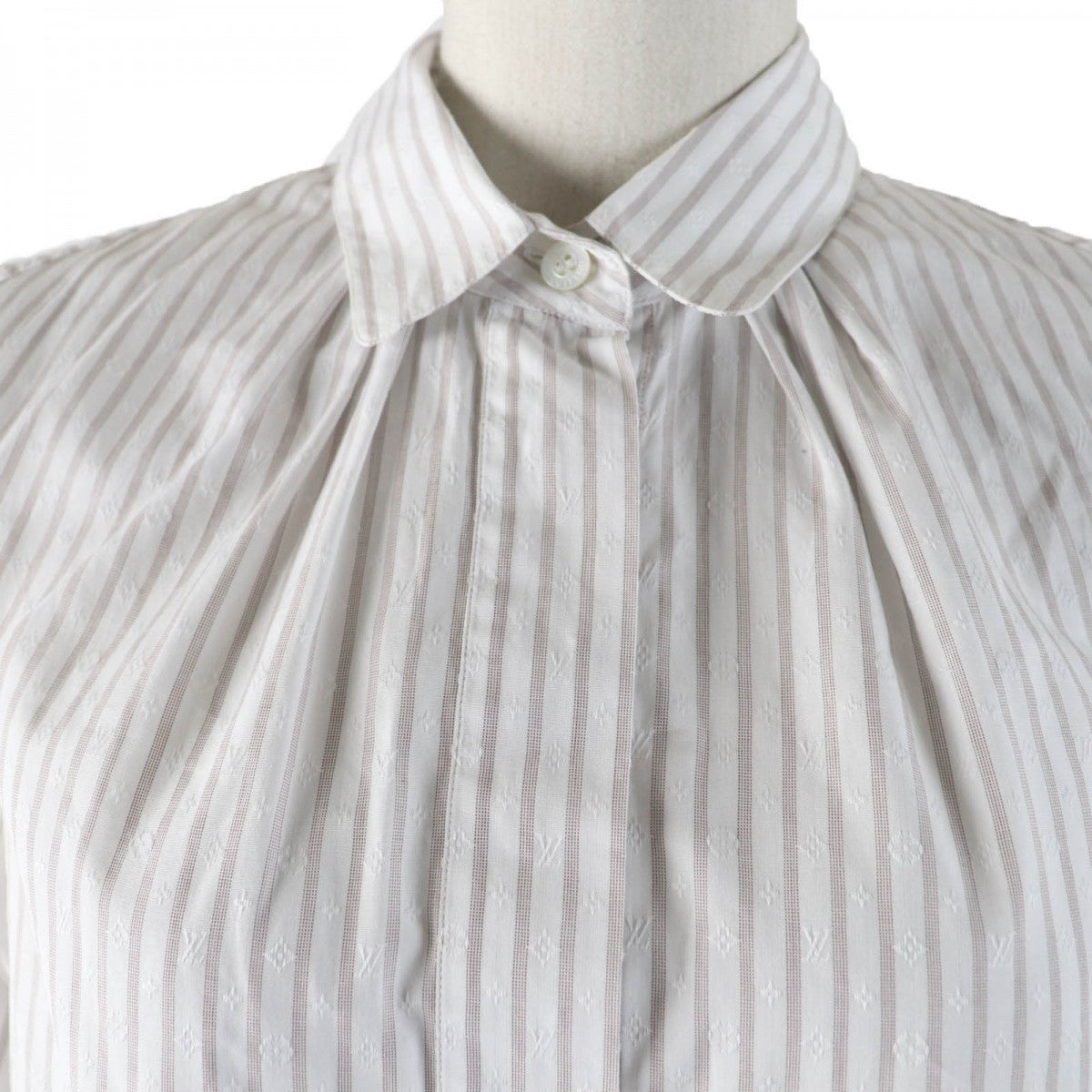 LOUIS VUITTON Long sleeve shirt Main: 100% cotton Light brown type Women 36