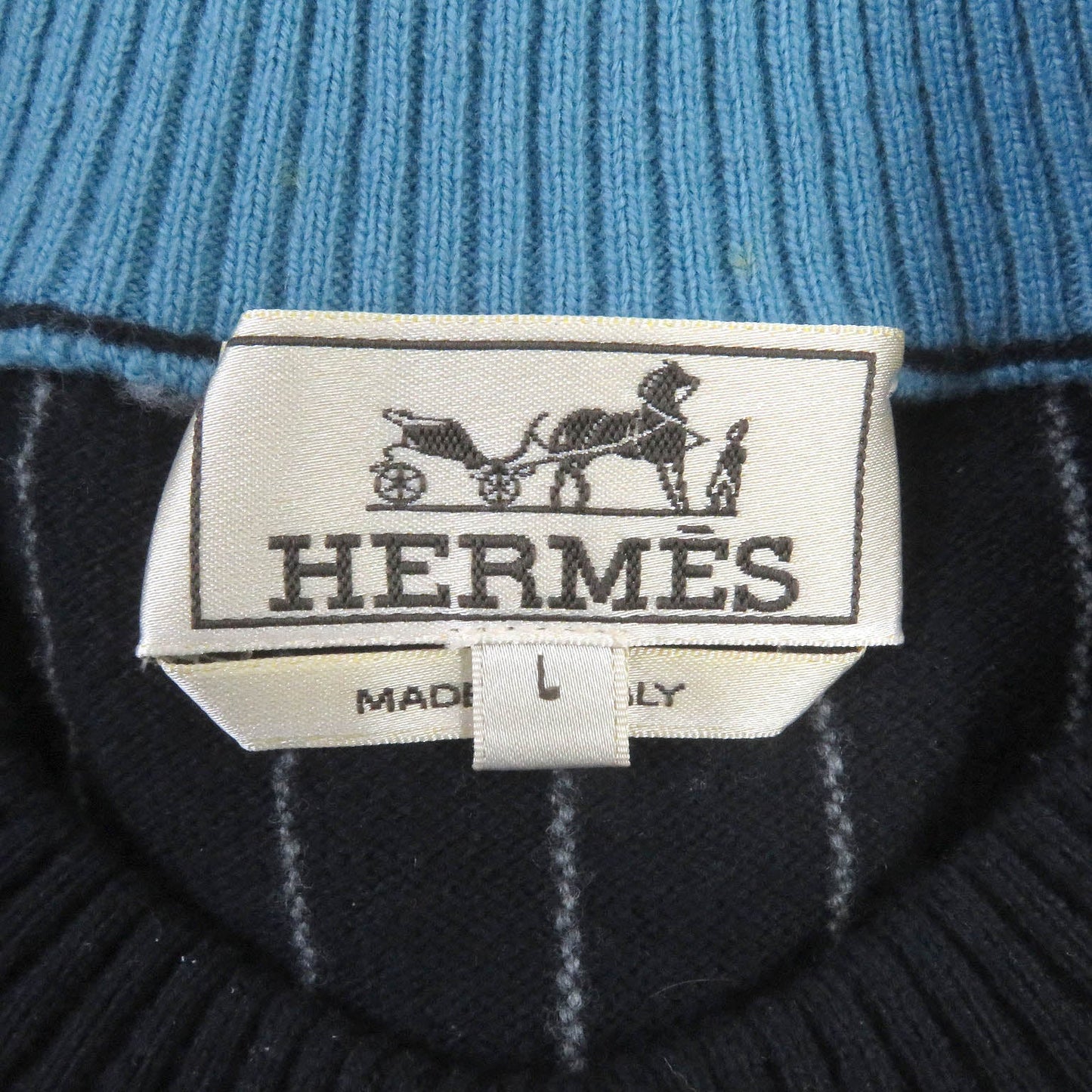 HERMES sweater Main: 100% wool Marin mens L