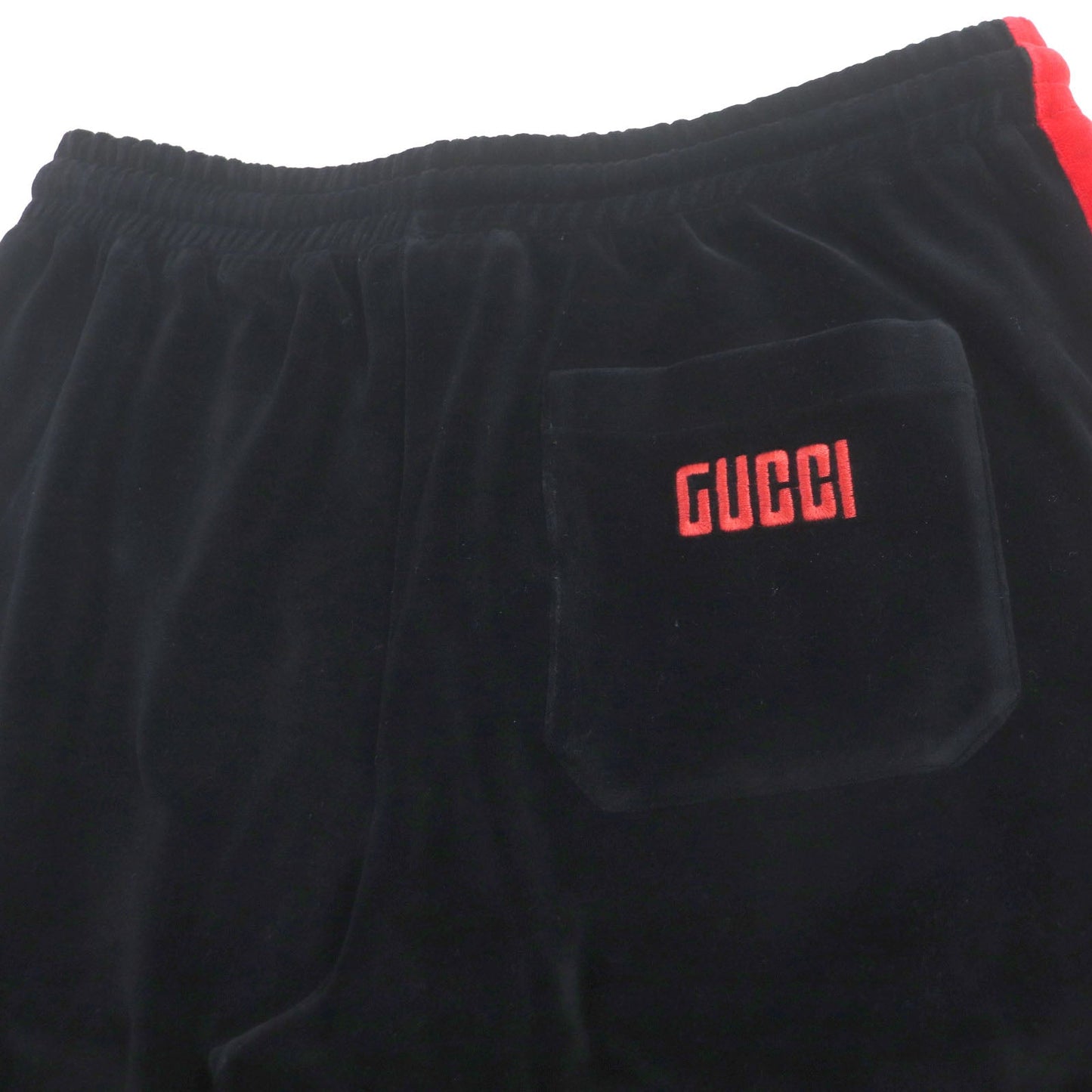 GUCCI Shorts 587466 Outer: 85% cotton, Outer: 15% nylon, Lining: 100% cotton, Part: 100% polyester Black red green mens S