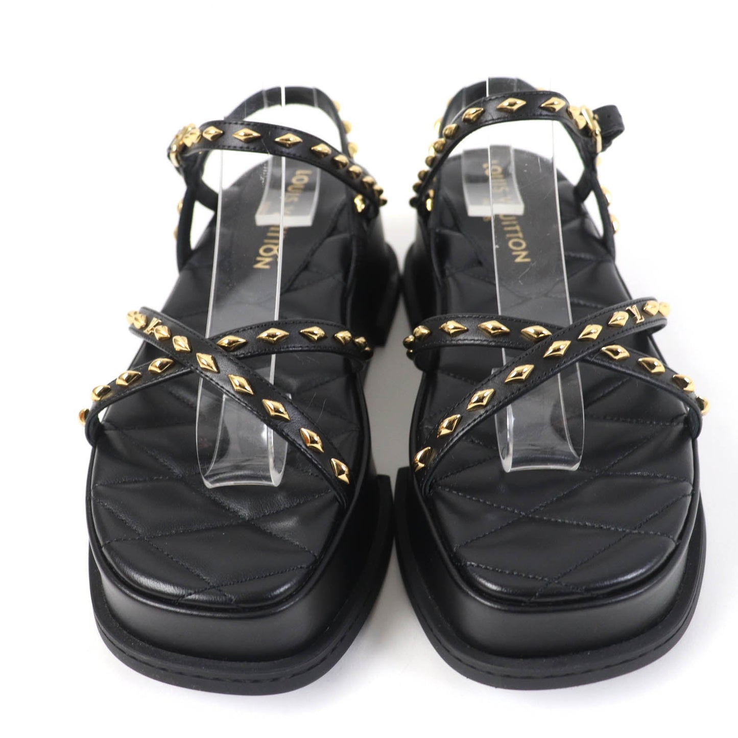 LOUIS VUITTON Sandals 1ACY36 Main: Leather black Maya Line Women 36 1/2