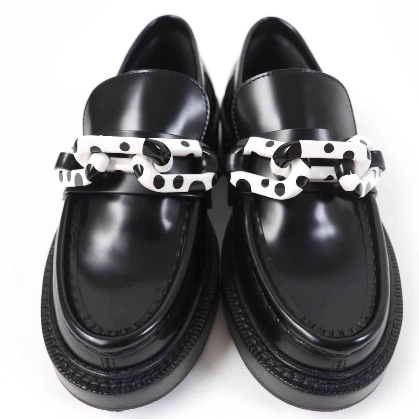 LOUIS VUITTON loafers Main: Leather black Academy Line Women 34 1/2