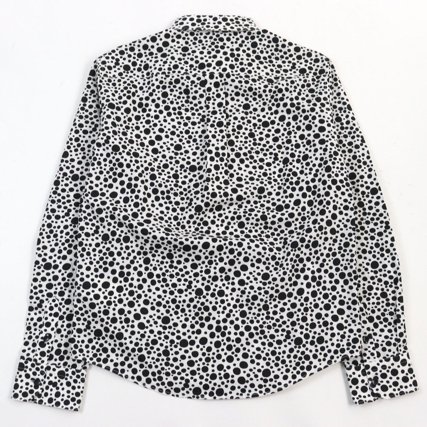 LOUIS VUITTON Military jacket 1AB6I0 Main: 100% cotton White Black Dot Pattern Infinity Dots Printed Zipped Shirt mens S