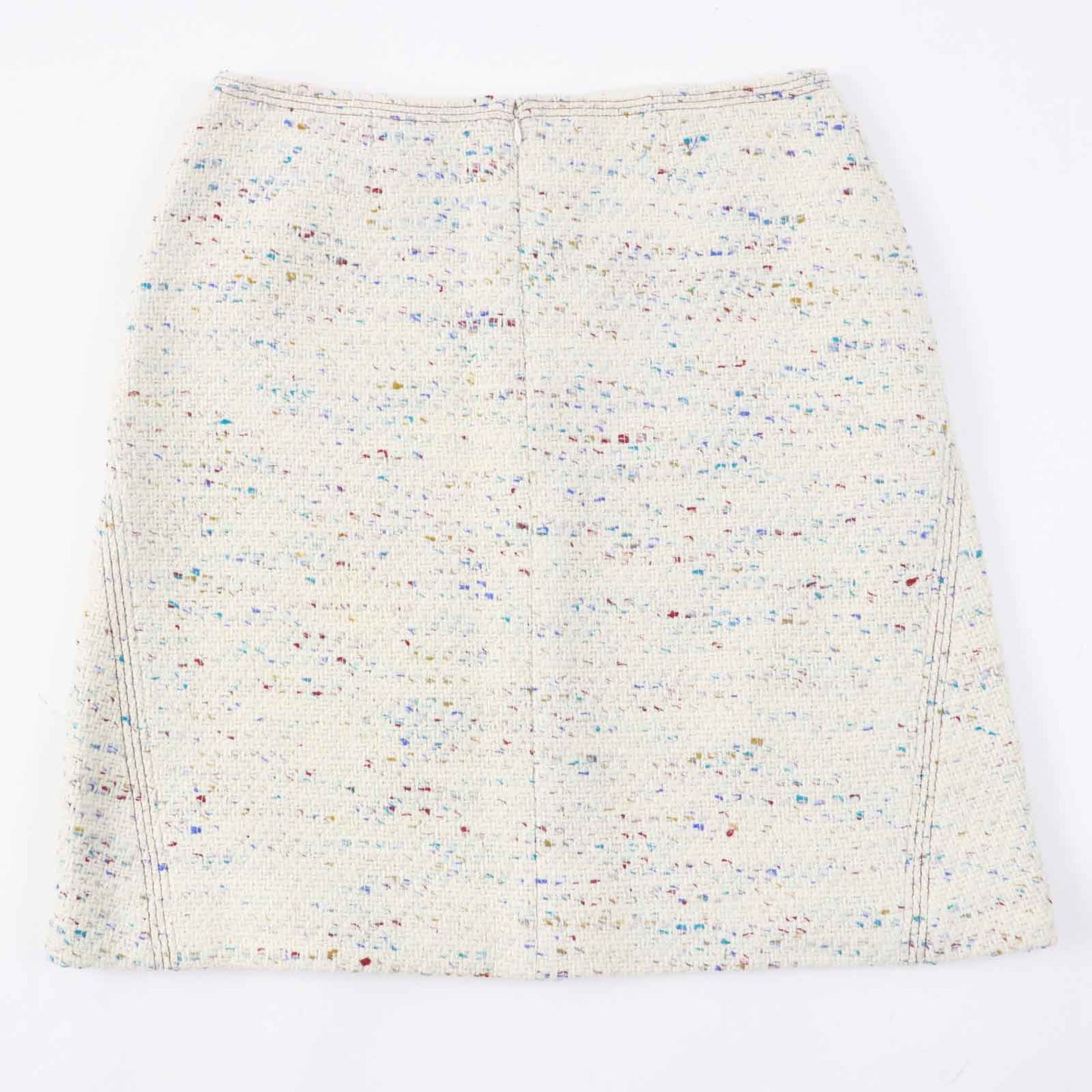 CHANEL skirt 03C P20369 Outer: 92% wool, Outer: 4% polyamide (nylon), Outer: 4% viscose, Lining: 100% silk Light Beige Multi Women 46