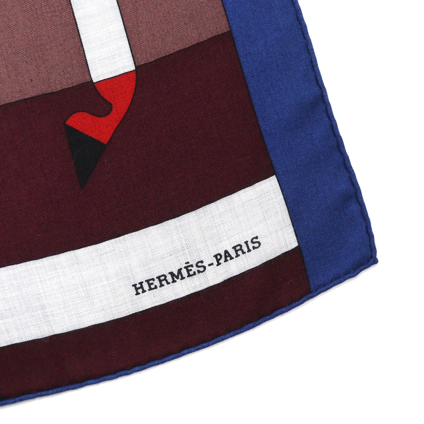 HERMES scarf 242708S Main: 70% cashmere, Main: 30% silk Brown ROCABAR Women