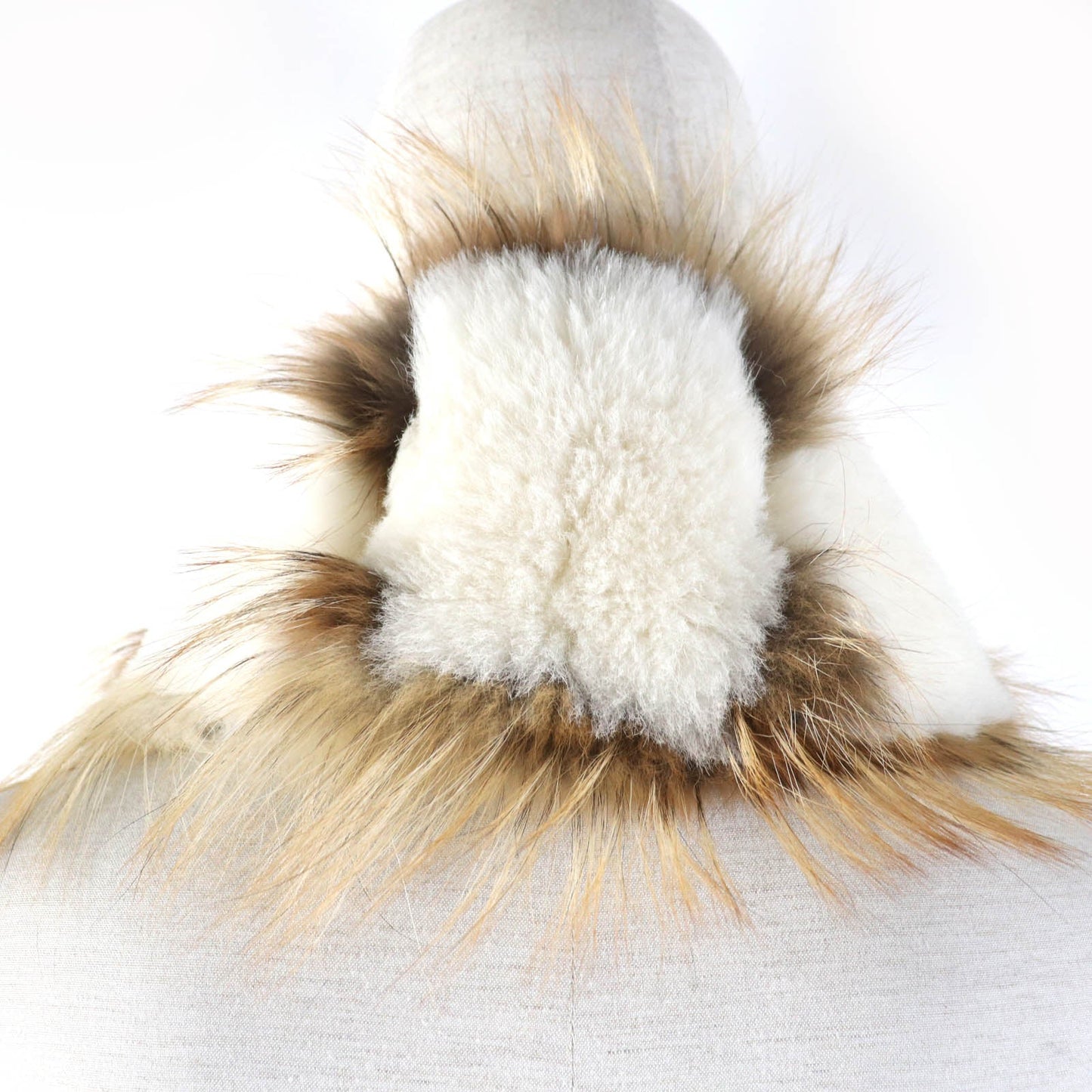 LOUIS VUITTON shawl MP1907 Main: Fox, Lining: 100% Silk Ivory Brown type Col Foxy Renard Women