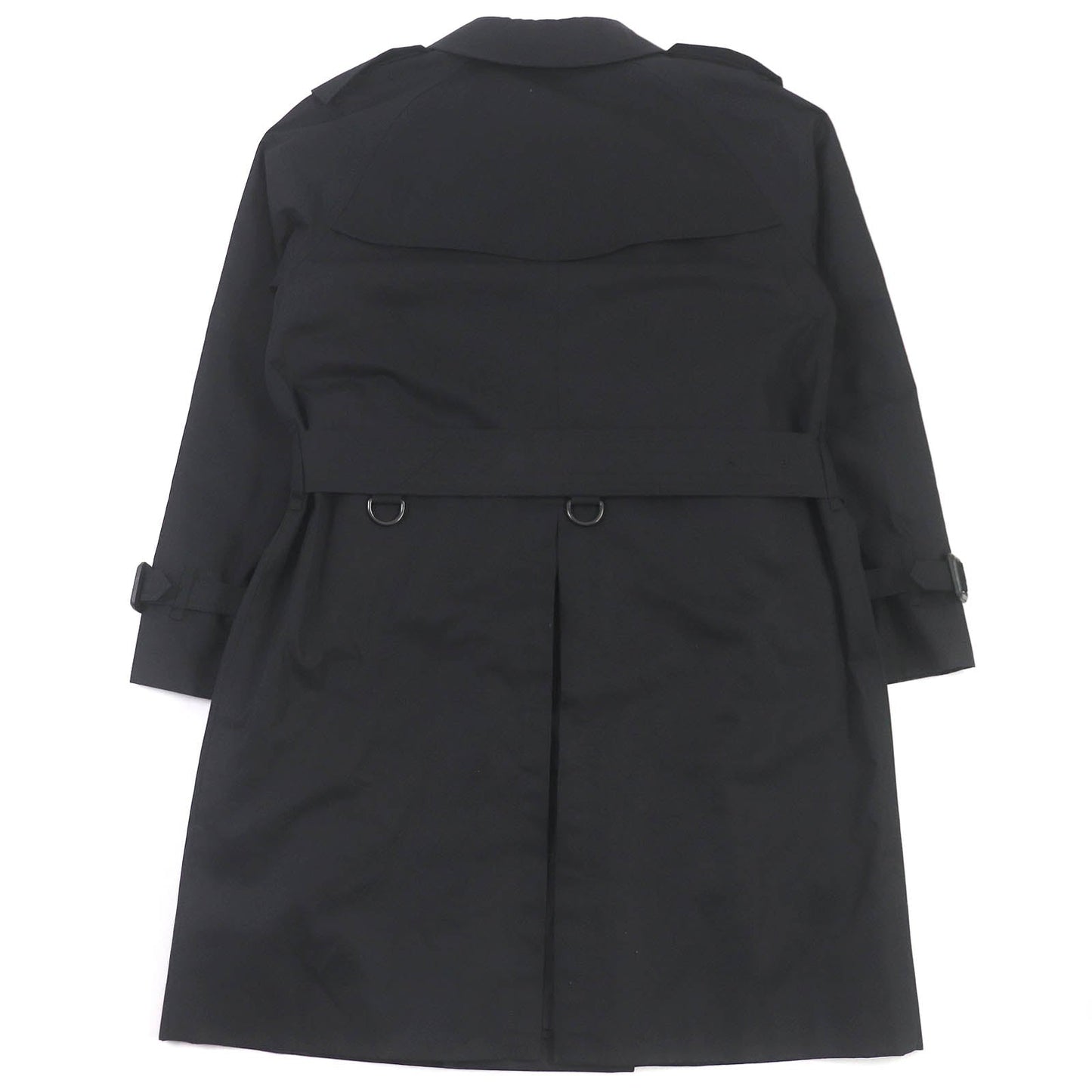 BURBERRY LONDON trench coat Outer: 100% cotton, Sleeve lining: polyester, Lining: cotton, Leather part: cowhide, Liner: 100% wool black mens L