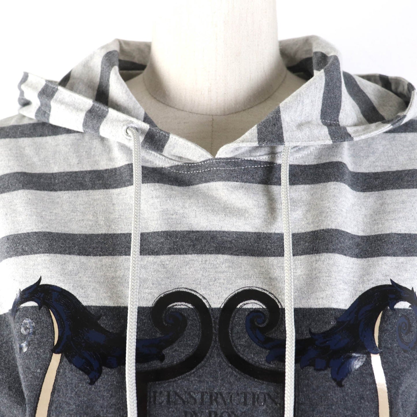 HERMES one piece Main: 100% cotton, part: 82% cotton, part: 16% nylon, part: 2% polyurethane gray Mariniere Women 34