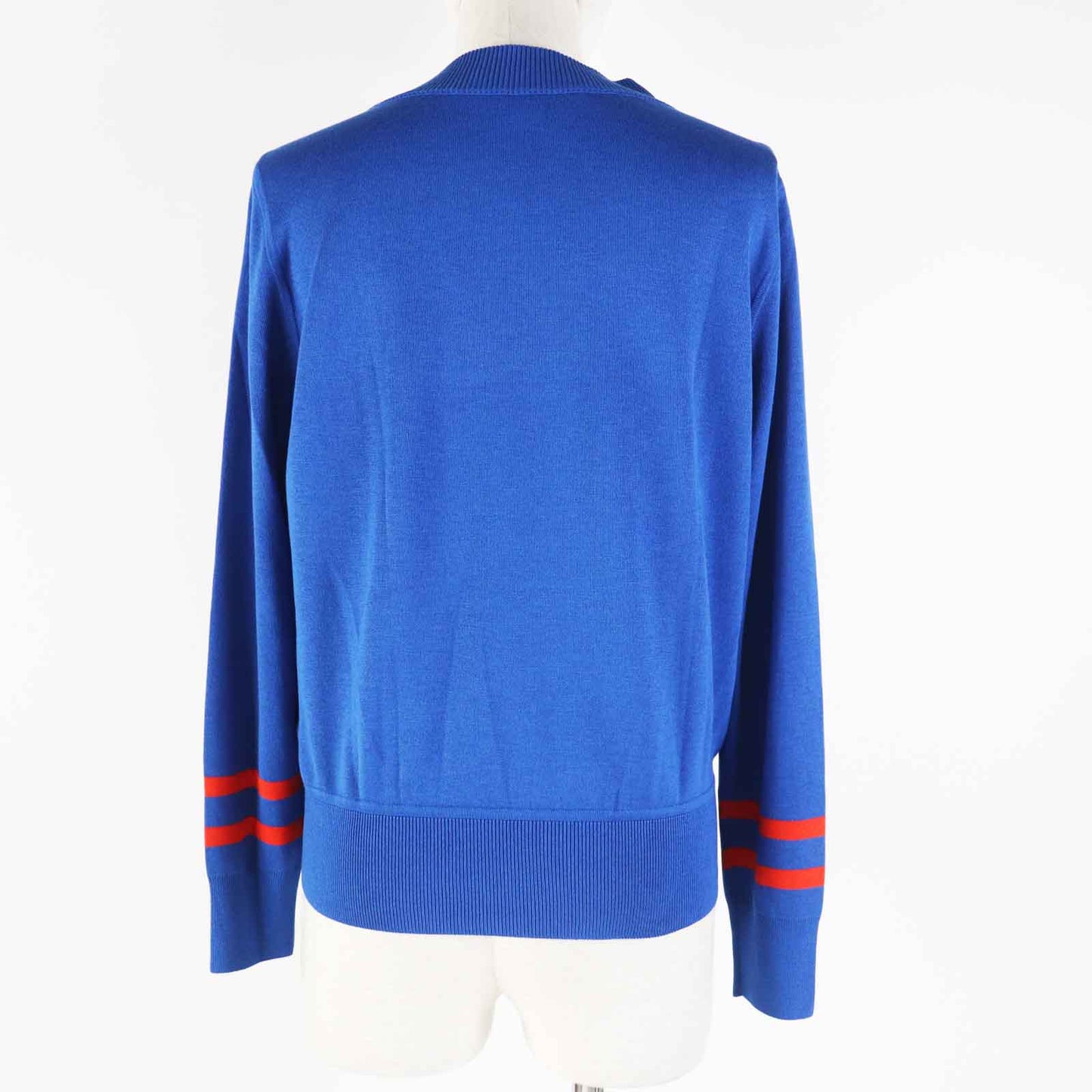 HERMES knit 2E2808DN Main: 100% silk, Main: 84% rayon, Main: 11% silk, Main: 4% nylon, Main: 1% polyurethane blue Women 38