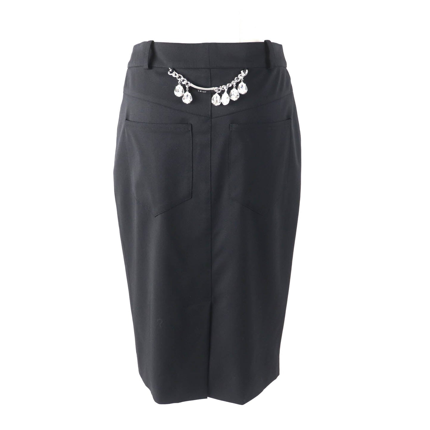 Christian Dior skirt 4H12033422 Outer: 90% wool, Outer: 8% nylon, Outer: 2% lycra, Lining: 94% silk, Lining: 6% lycra black Women 34