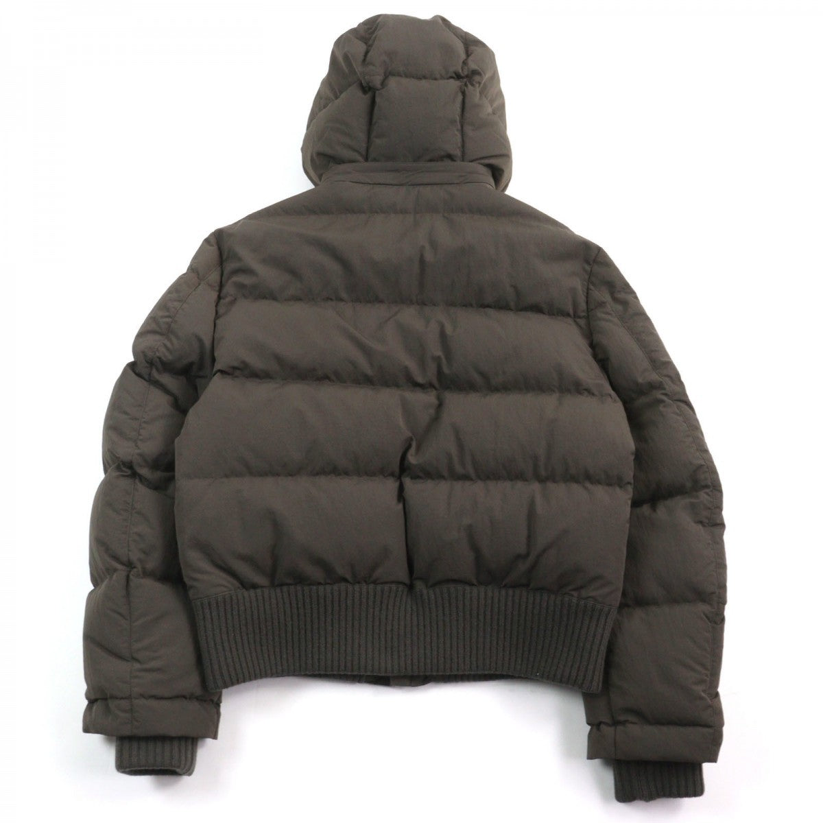 HERMES Down jacket Main: 100% nylon, Lining: 100% nylon, Leather part: sheepskin, Part: 68% wool, Part: 29% cashmere Brown type mens 44