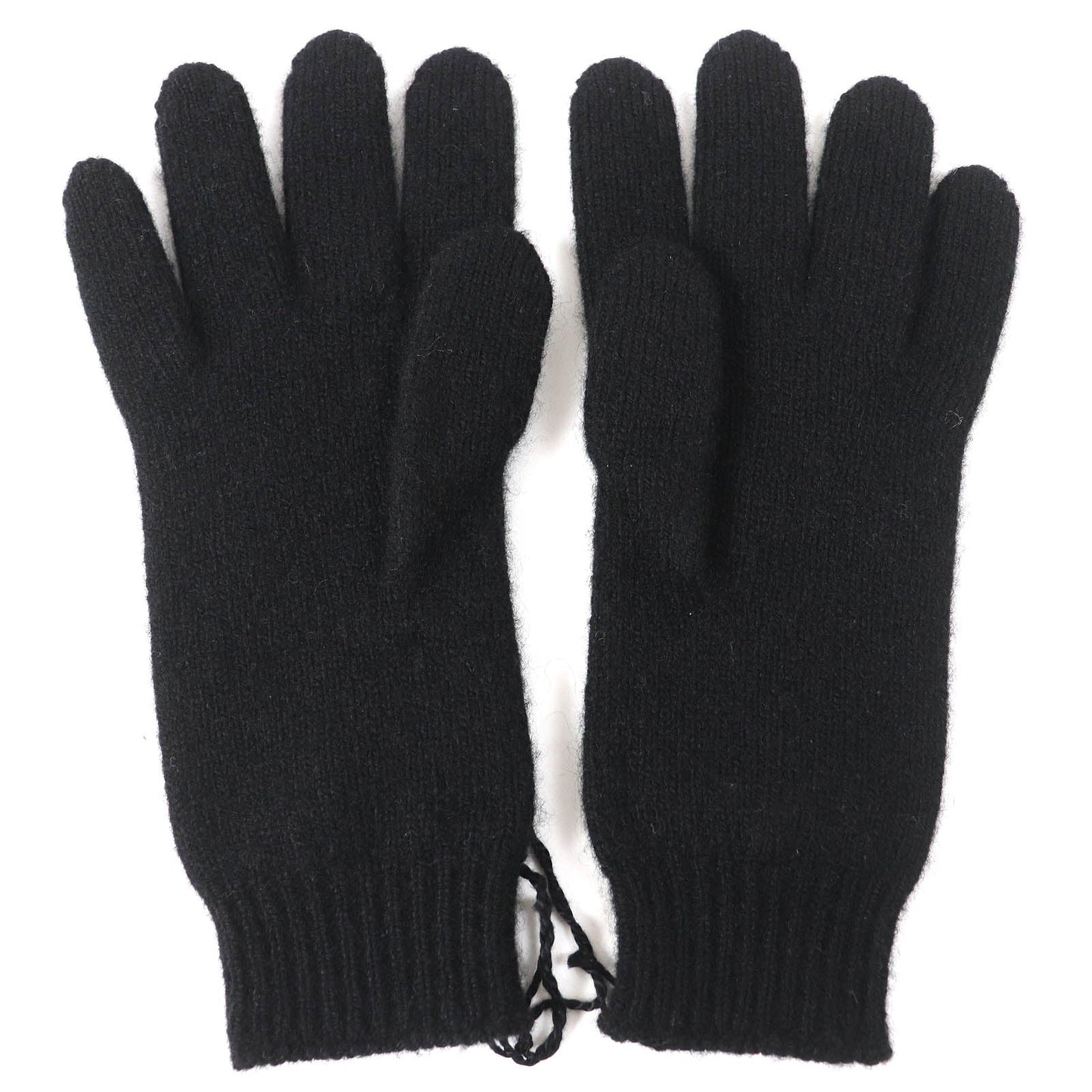 HERMES gloves Main: 98% cashmere, Main: 2% polyester black Darling Meador Women S