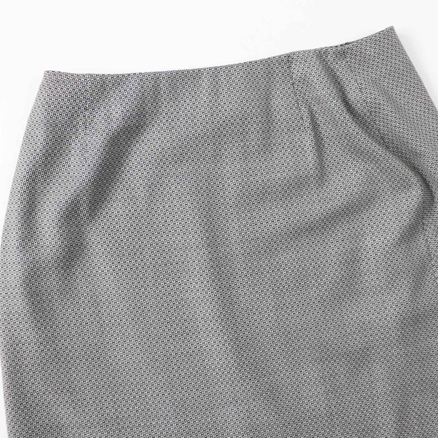 HERMES skirt Outer material: 90% wool, Outer material: 10% silk Black beige Margiela period Women 34