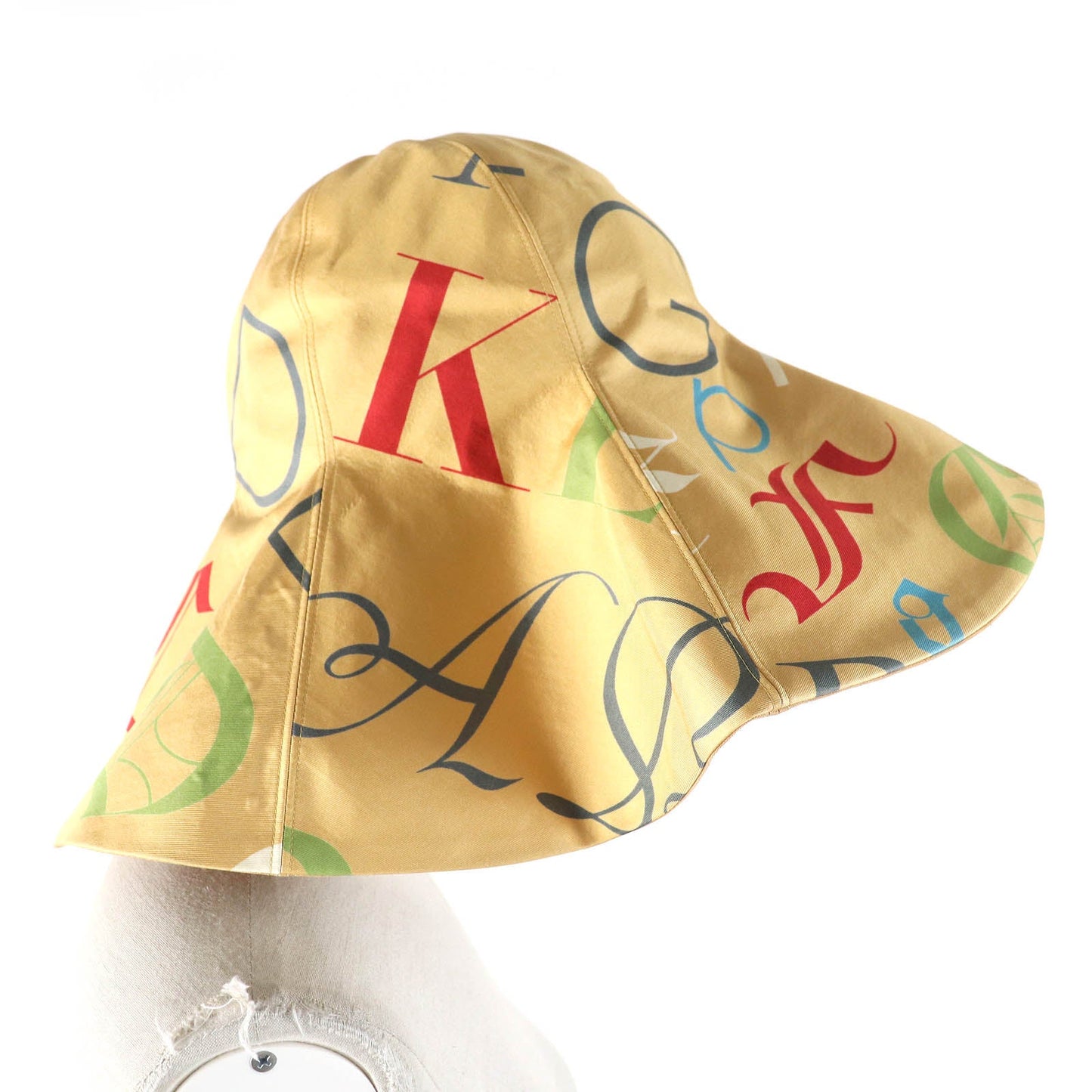HERMES hat Outer: 100% silk, Lining: 50% linen, Lining: 50% silk Beige multicolor Women
