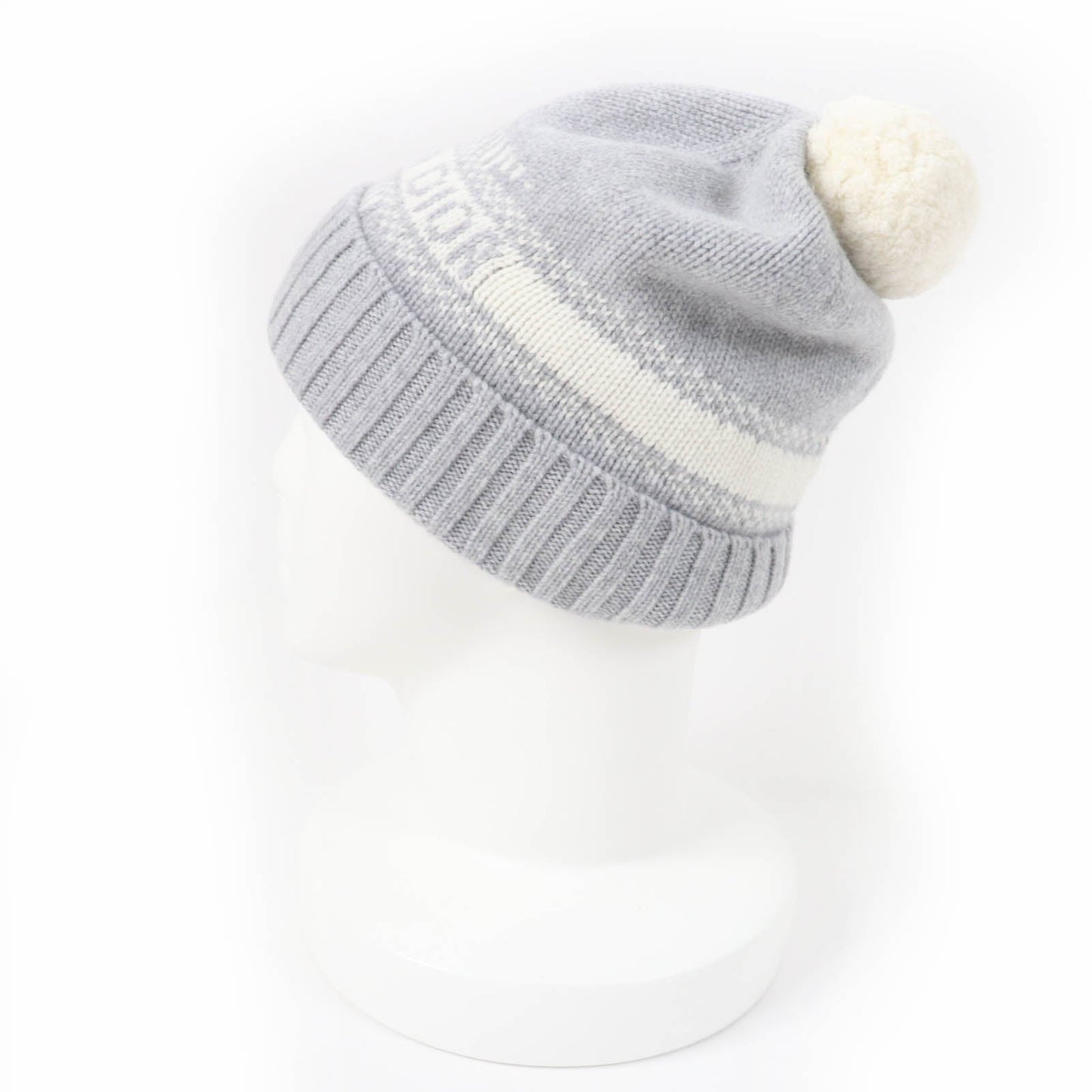 Christian Dior Knit cap 25DAL707I170 Main: 70% wool, Main: 30% cashmere gray Women