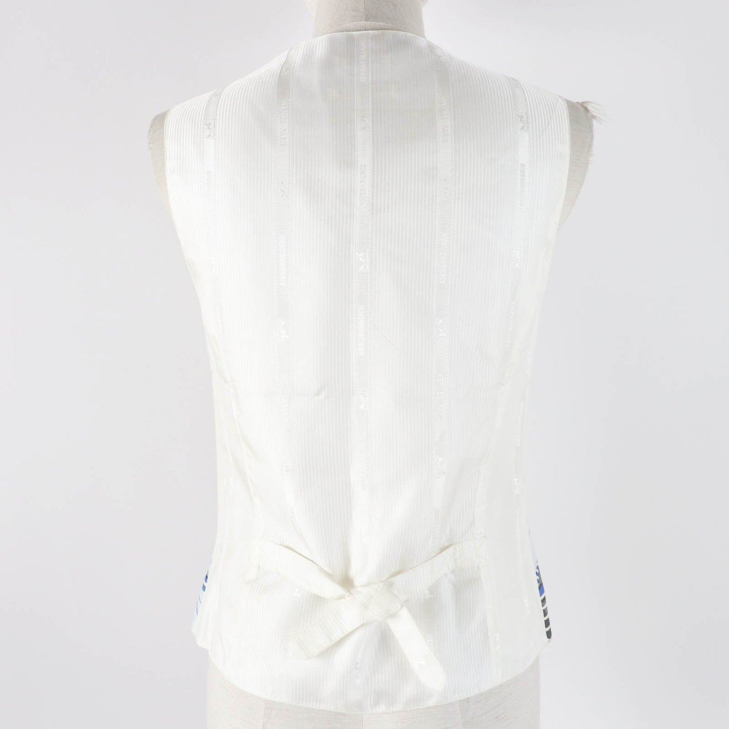 HERMES Vest Outer: 100% silk, Outer: 100% acetate, Lining: 100% acetate Multi Margiela period Women 40