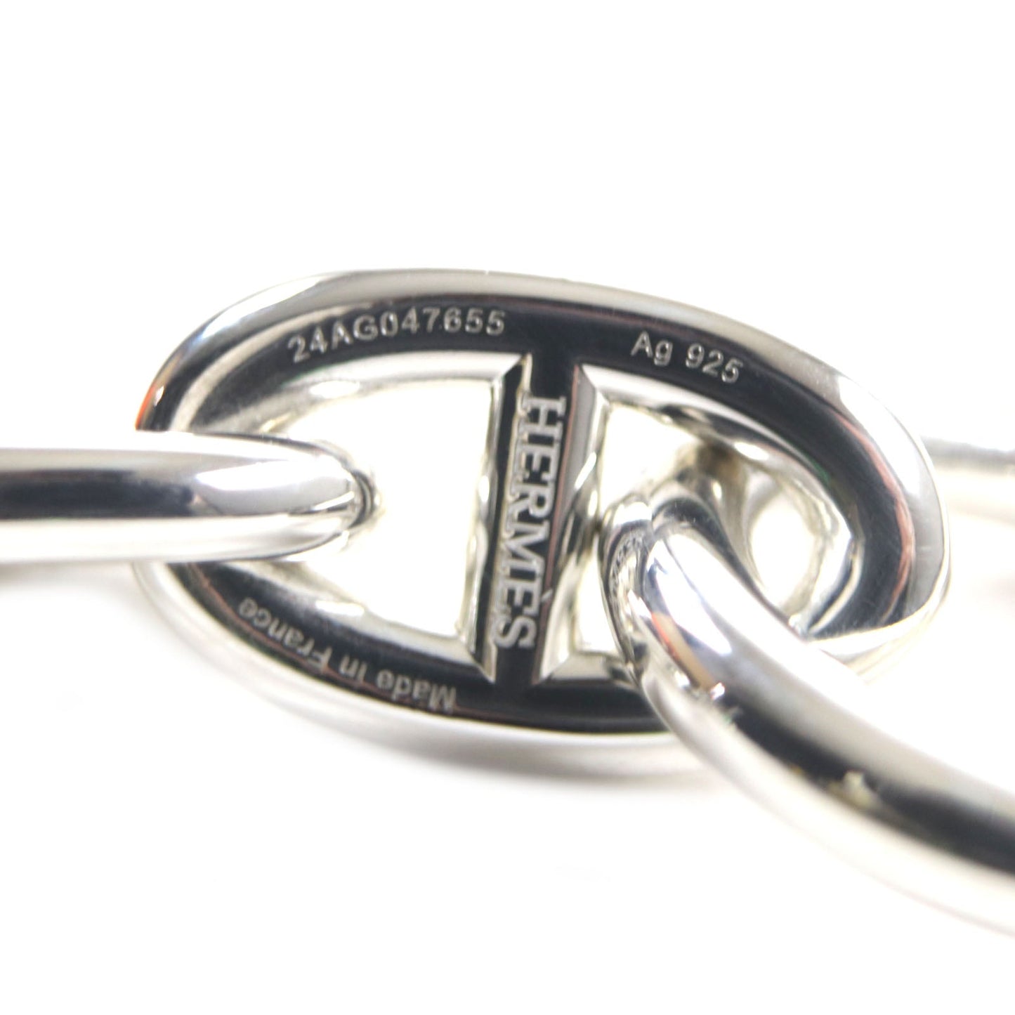 HERMES bracelet 24AG047655 Main�FAG925 Silver Chene DunkleTGM mens