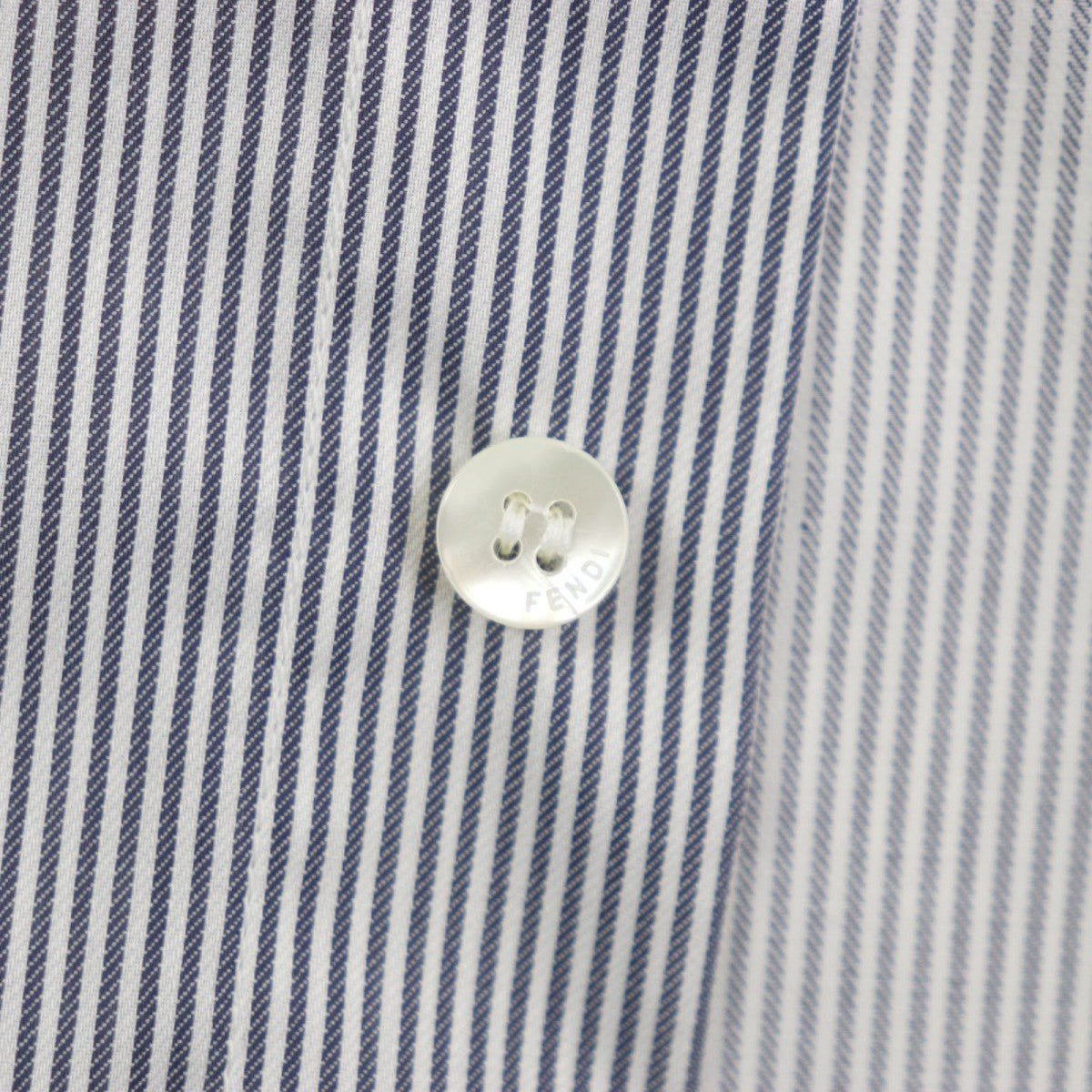 FENDI Long sleeve shirt FS1003 Main: 100% cotton Black White mens 38