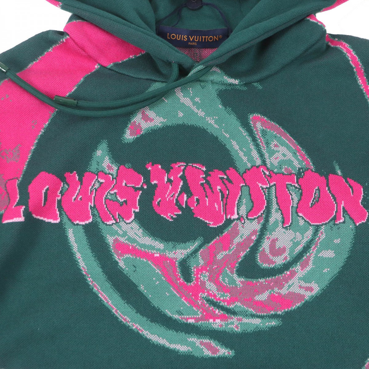 LOUIS VUITTON Hoodie Main: 100% cotton green mens XL