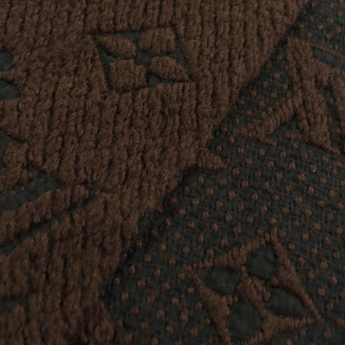 LOUIS VUITTON Scarf 413287 Main: 94% wool, Main: 6% silk Brown Escalp Logo Mania mens