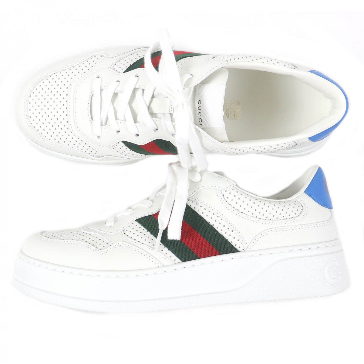 GUCCI Low cut sneakers 669698 Main: Leather white mens 10.5