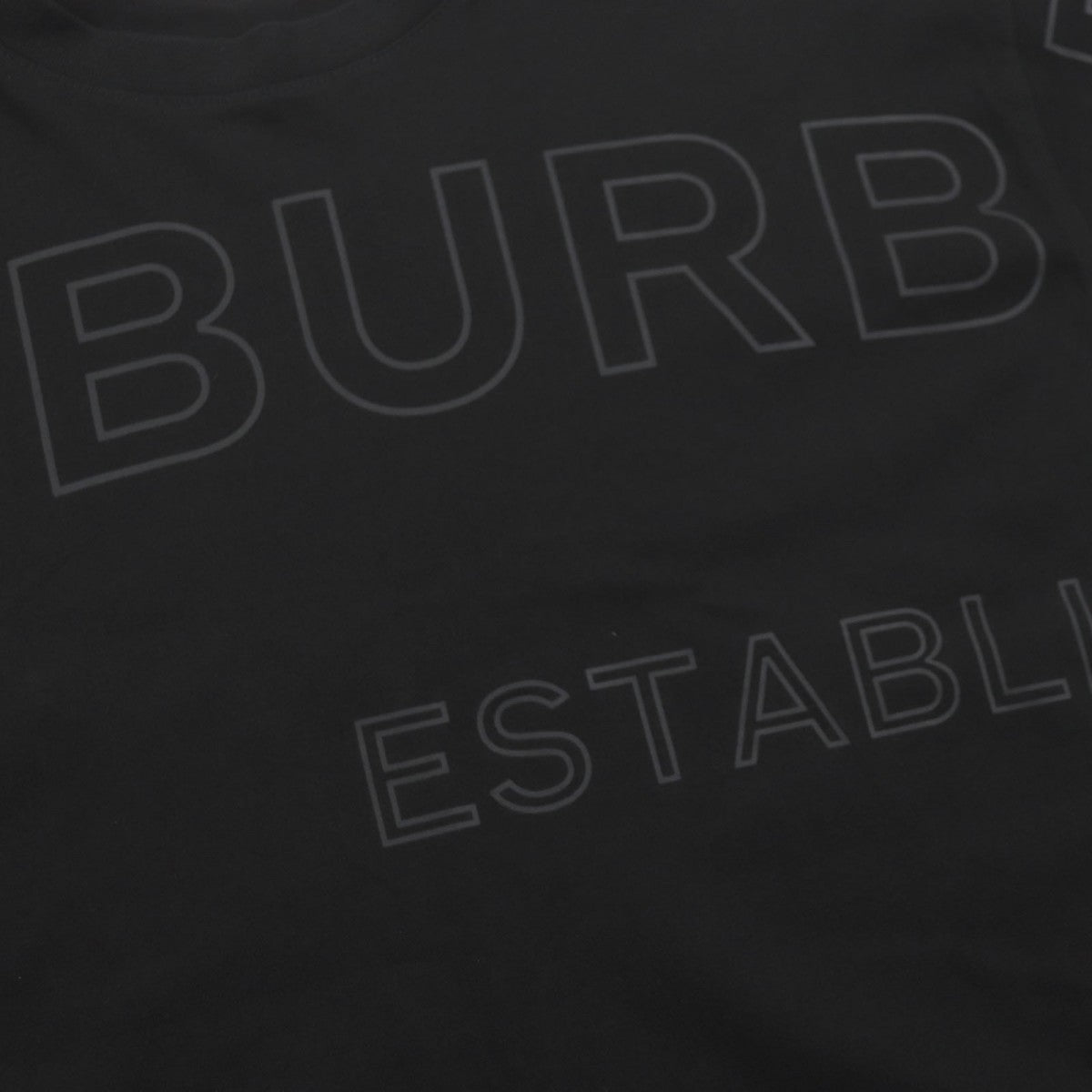 BURBERRY Short sleeve T-shirt 8036185 Main: 100% cotton, some parts: 97% cotton, some parts: 3% elastane black mens XS