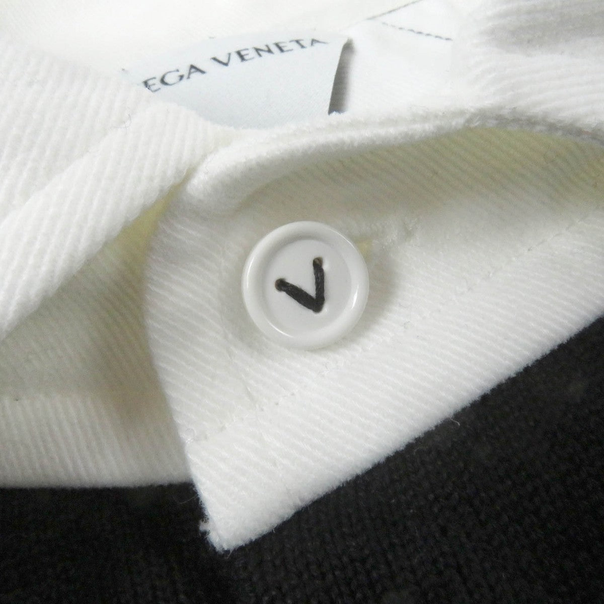 BOTTEGAVENETA Short sleeve polo shirt 648838 Main: 100% cotton black mens XL