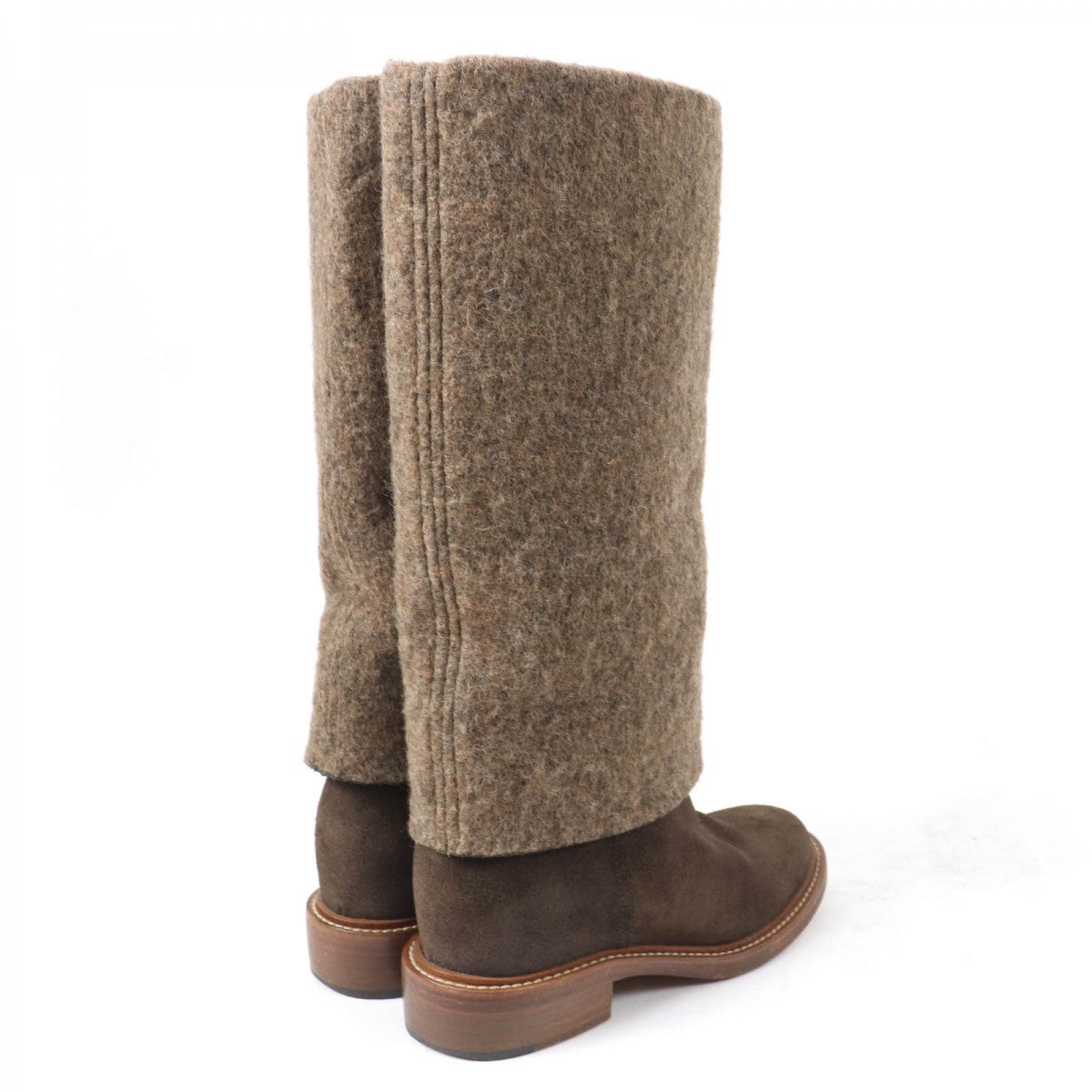 CHANEL Knee-high boots 14B G30099 X15131 Main: Suede leather Brown Women 38.5