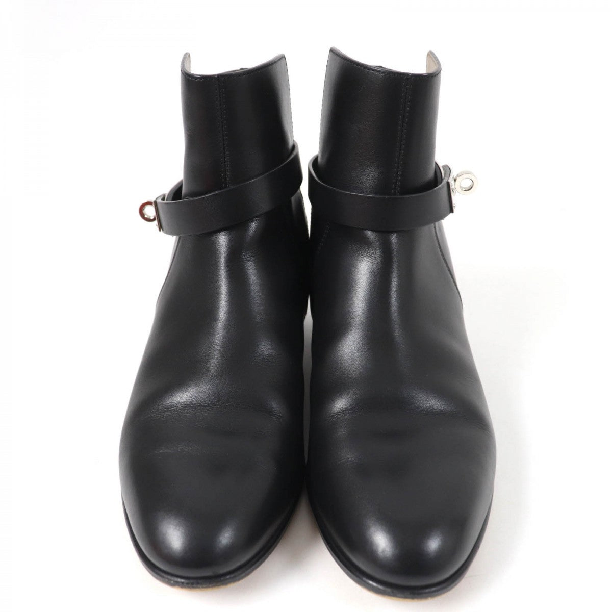 HERMES short boots Main: Leather black Neo Women 36.5