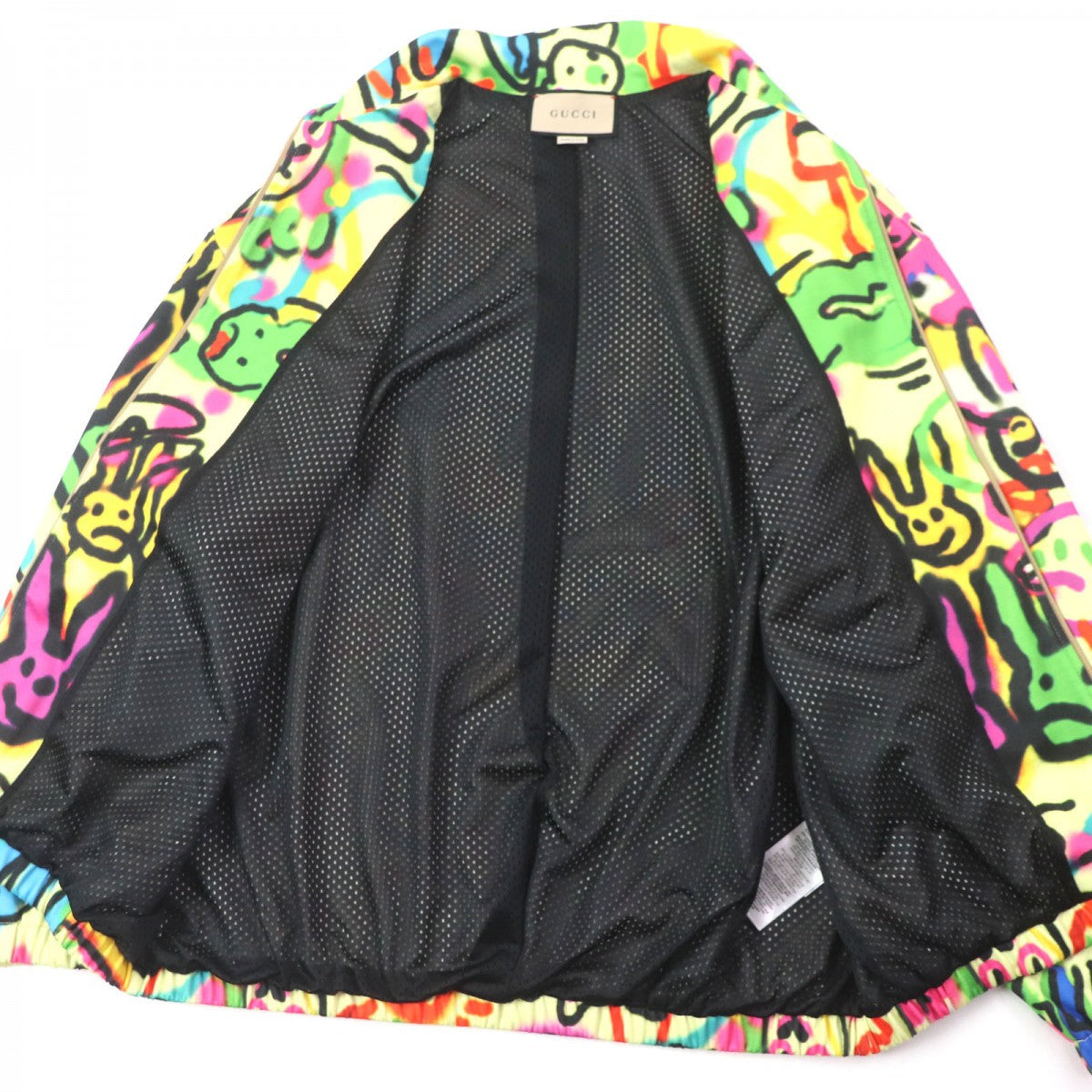 GUCCI Track jacket 714464 Outer: 55% polyester, Outer: 45% cotton, Lining: 100% polyester, Part: 50% rayon, Part: 30% cotton multicolor DANS LE VENT mens L